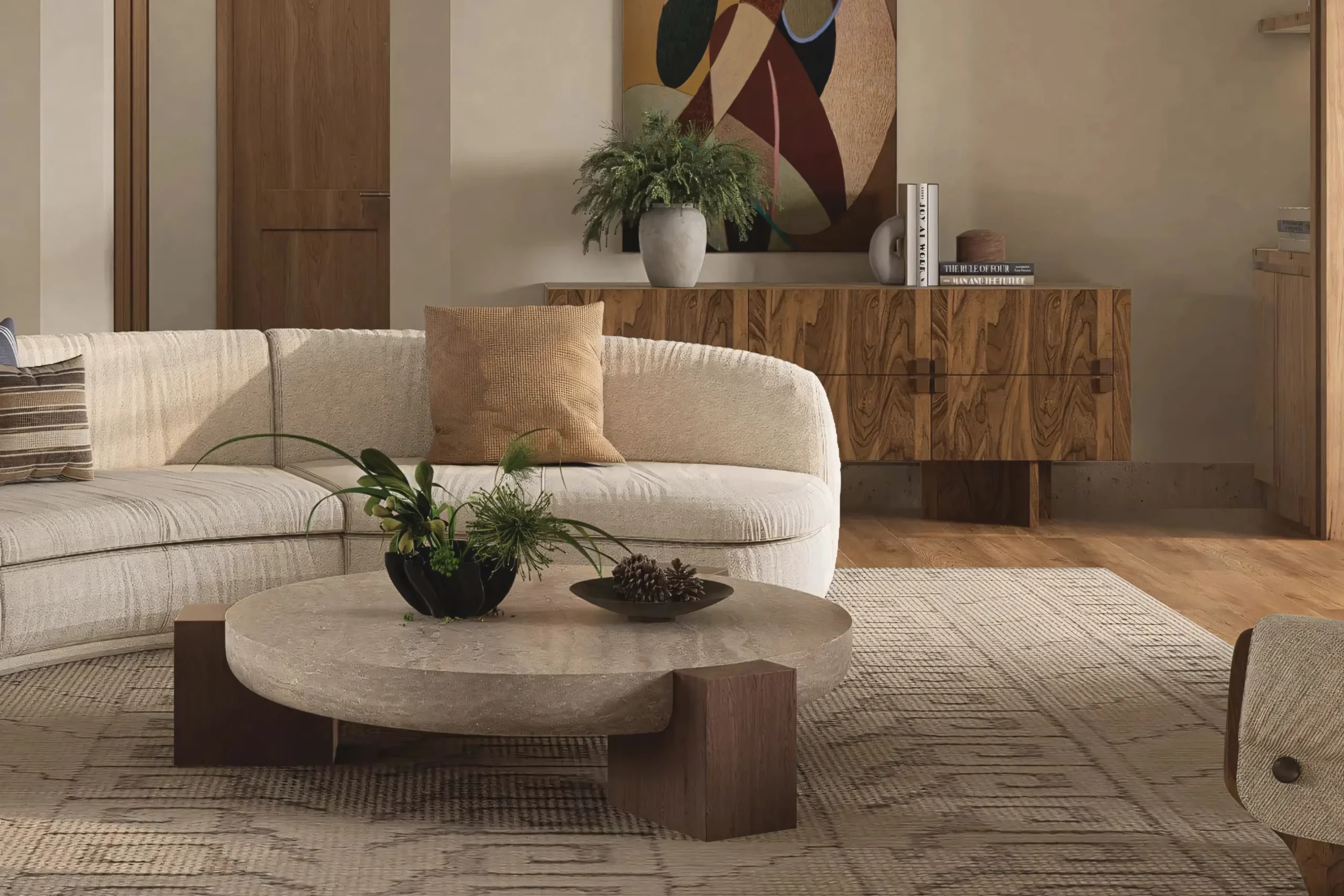 JS-C003Designer Marble Coffee Table (3-1)