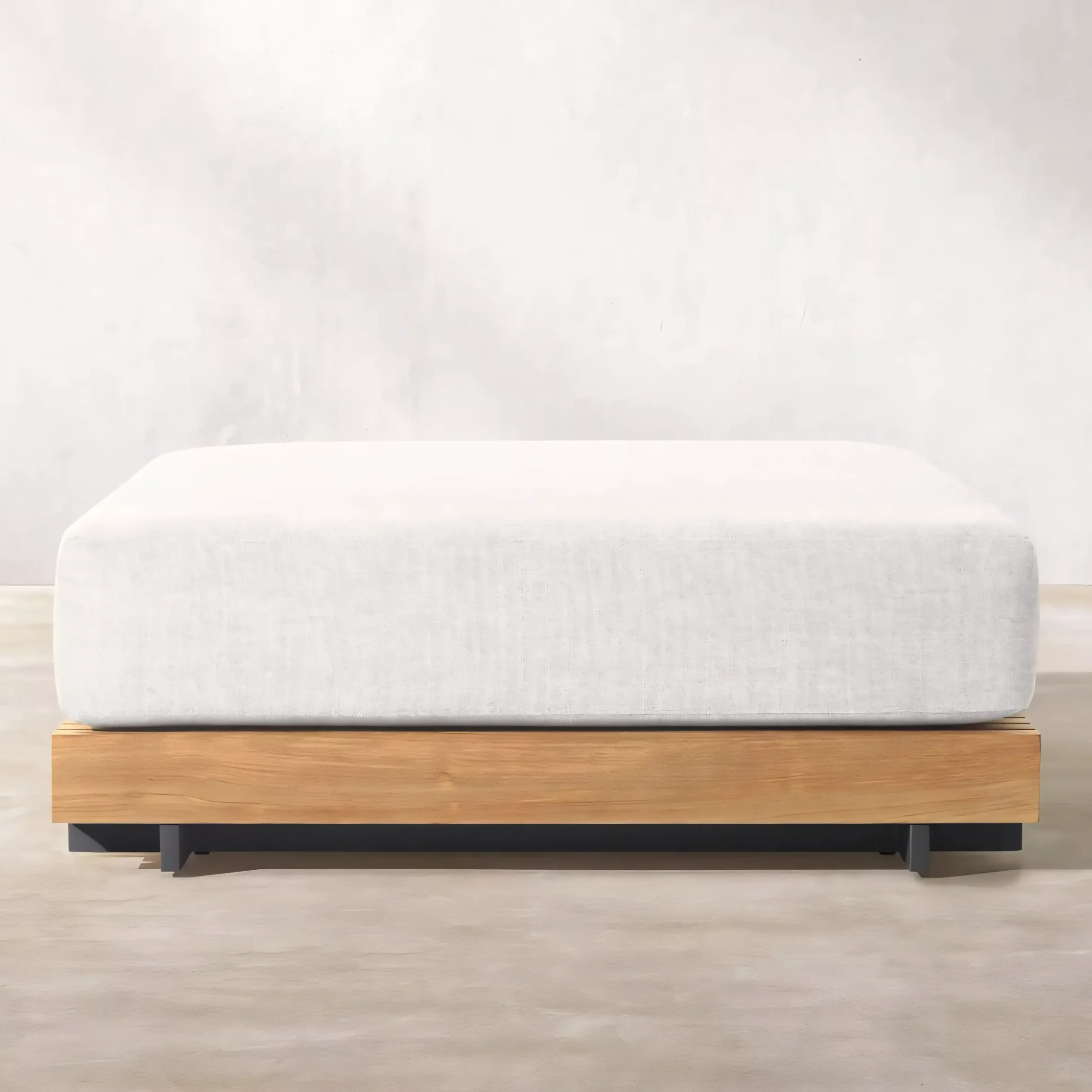 Modular A-Grade Teak Outdoor Sectional Set with Quick-Dry Cushions & Slatted Platform Base - Image 3