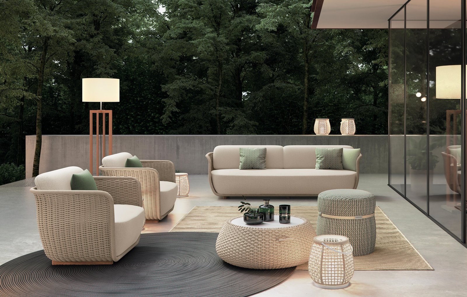 JS-OGS0298 Villa Outdoor Leisure Sofa (13)