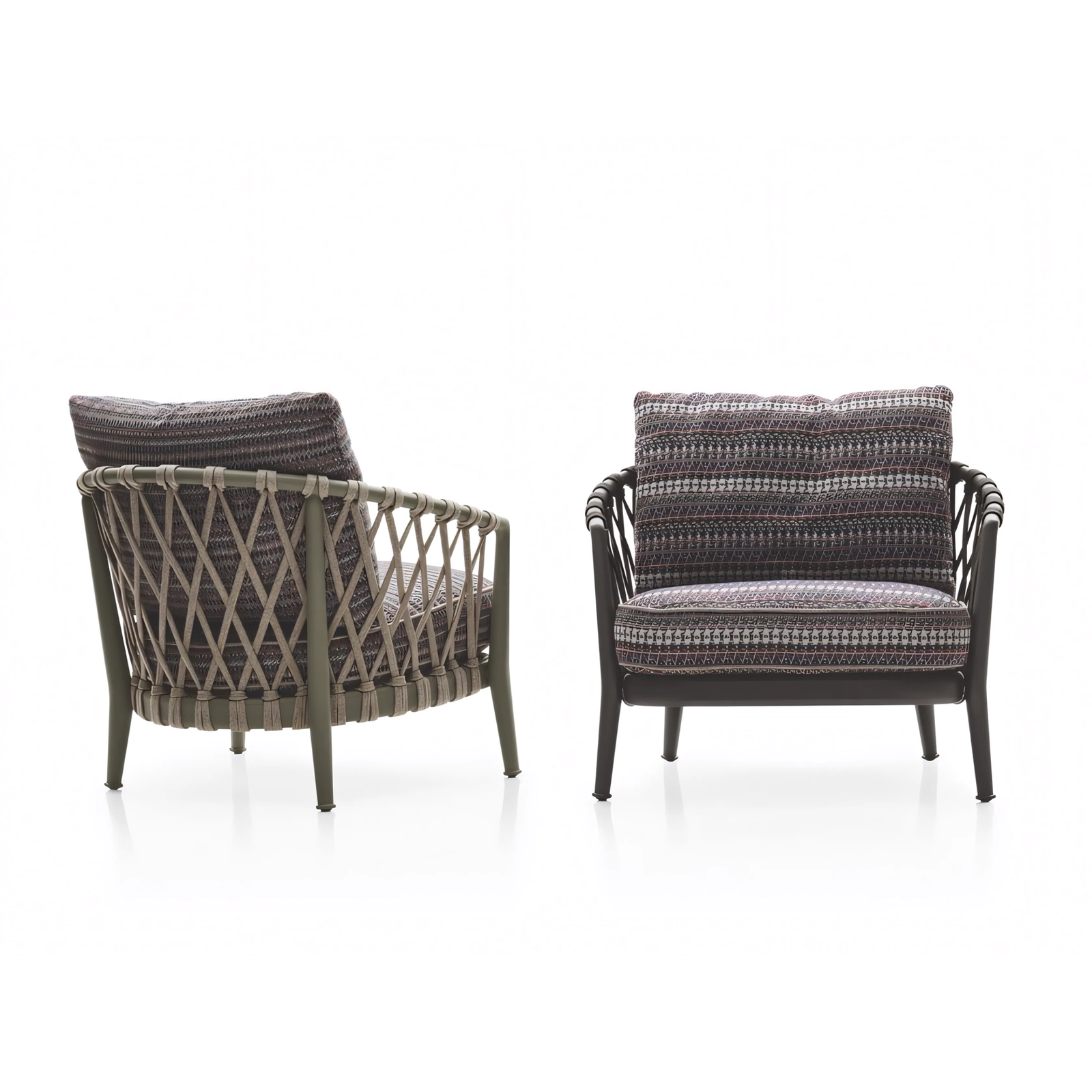 Luxury Woven Rope Garden Lounge Chair - Image 3