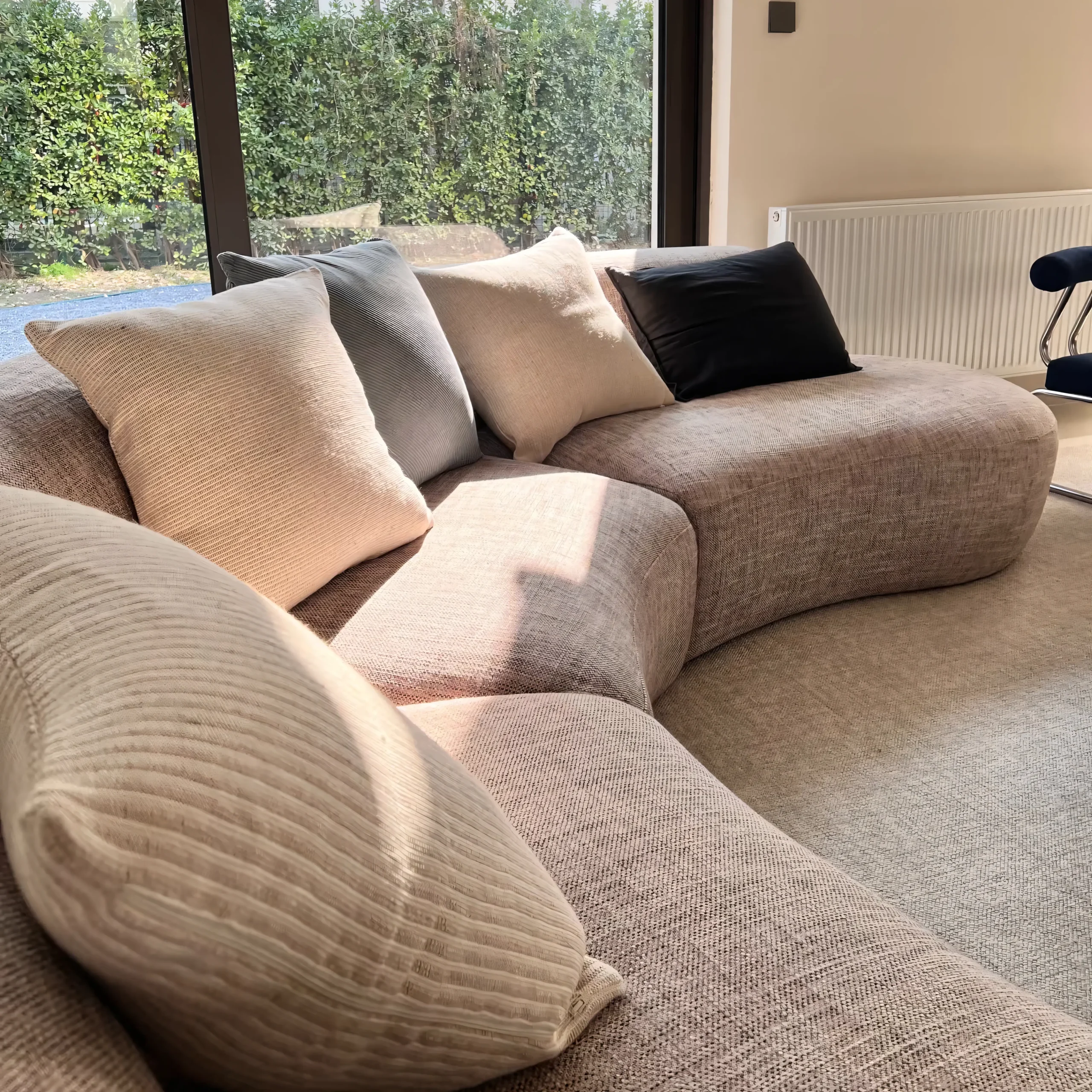 Modern Organic Curved Sofa - Image 4