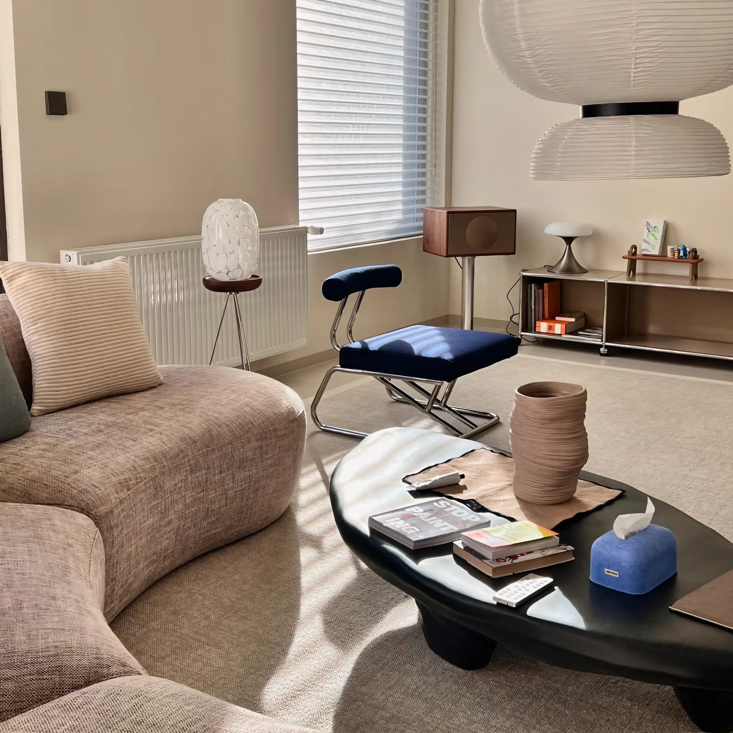 Modern Organic Curved Sofa - Image 3