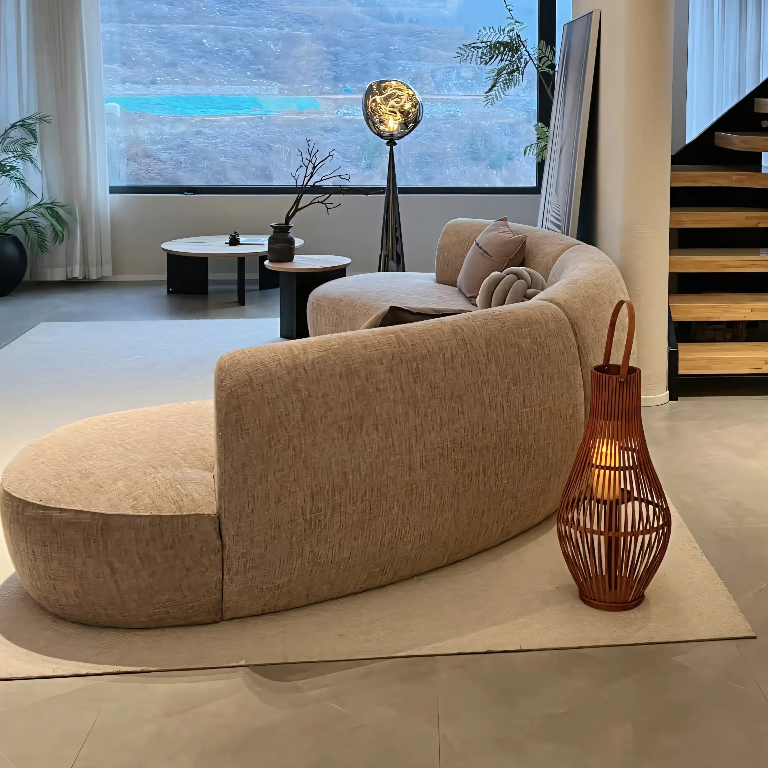 Modern Organic Curved Sofa - Image 2