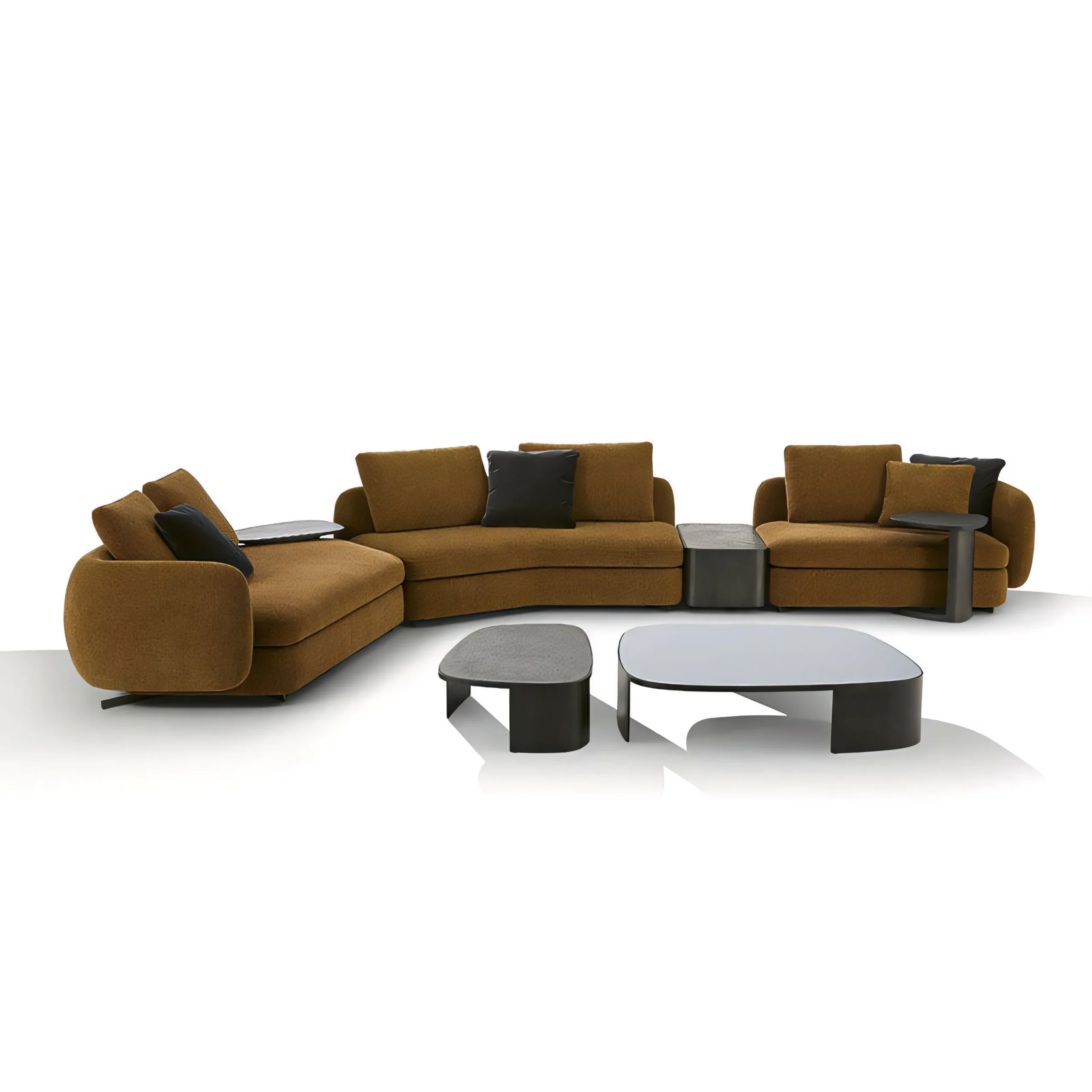 Saint-Germain Style Curved Modular Sofa - Image 5
