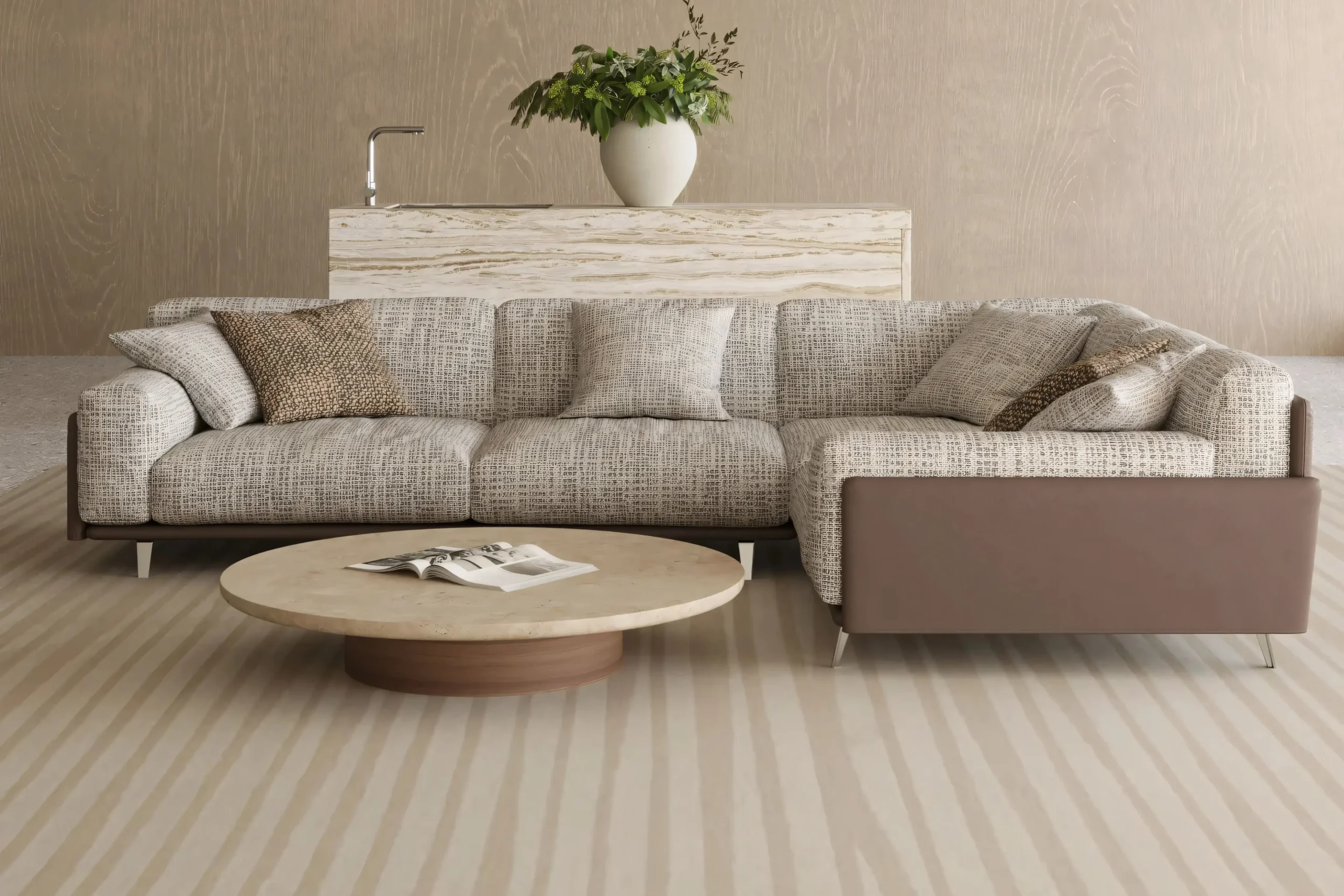 JS-S015 Bovisa sectional sofa(2-3)