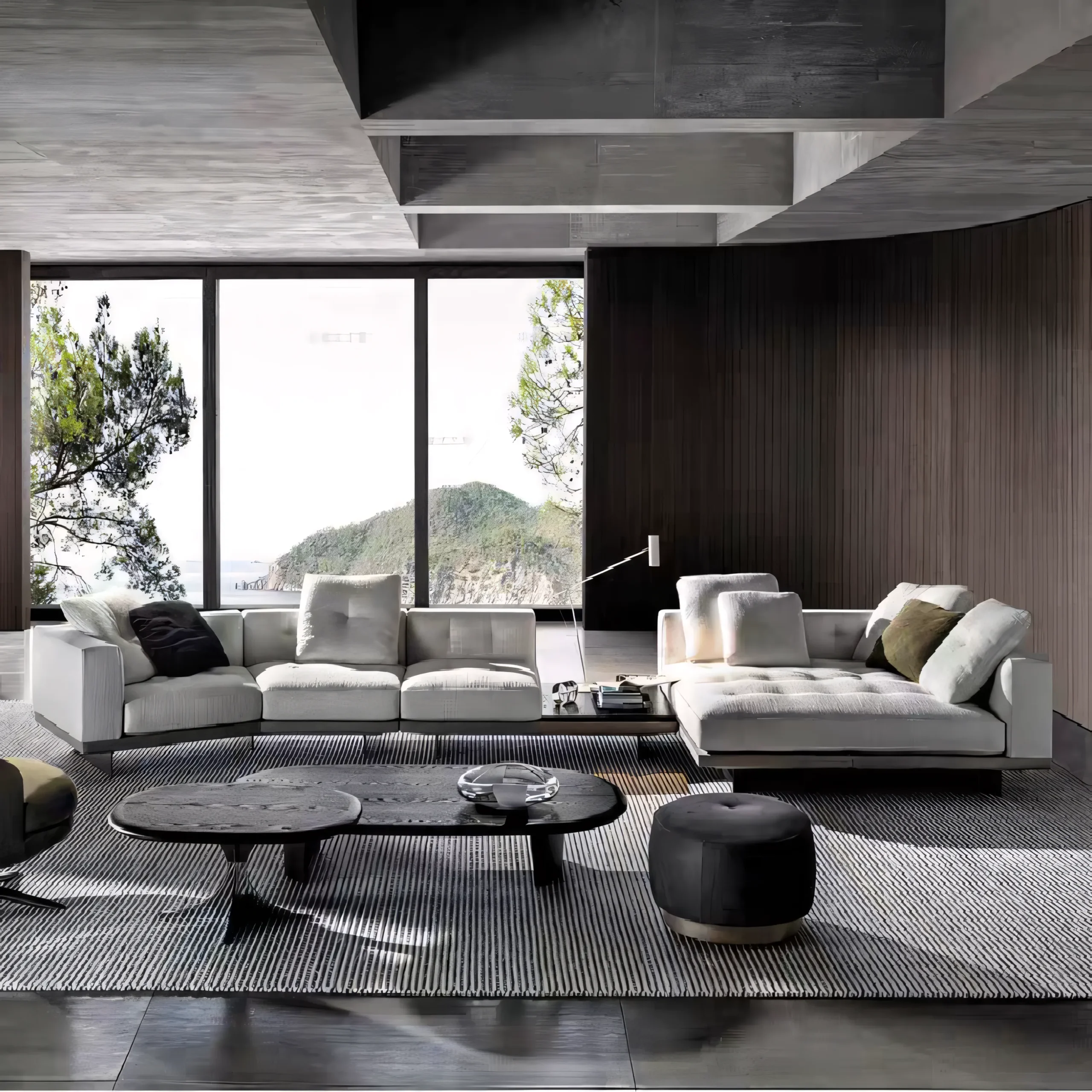 Contemporary Floating-Base Modular Sofa System - Image 8