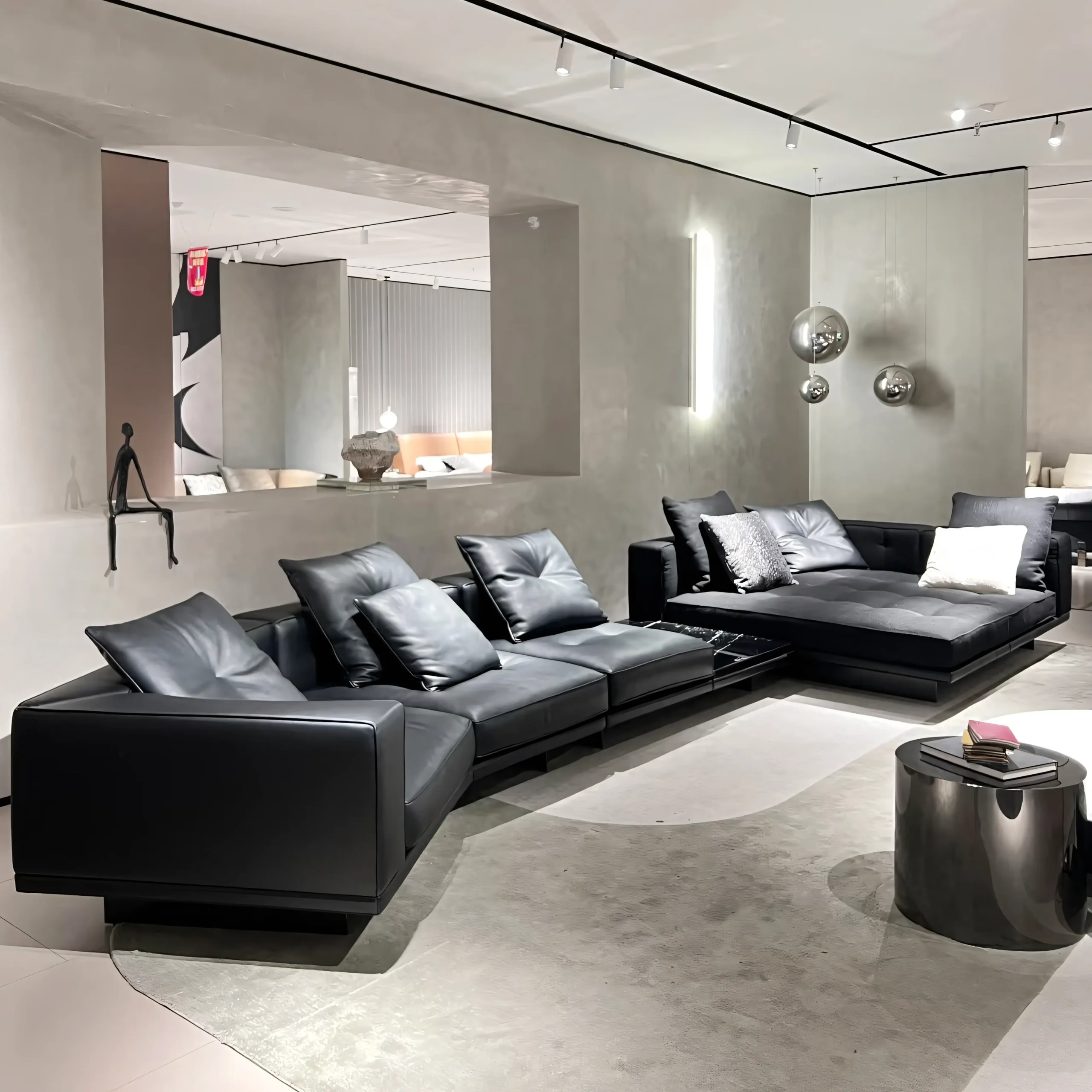 Contemporary Floating-Base Modular Sofa System - Image 2