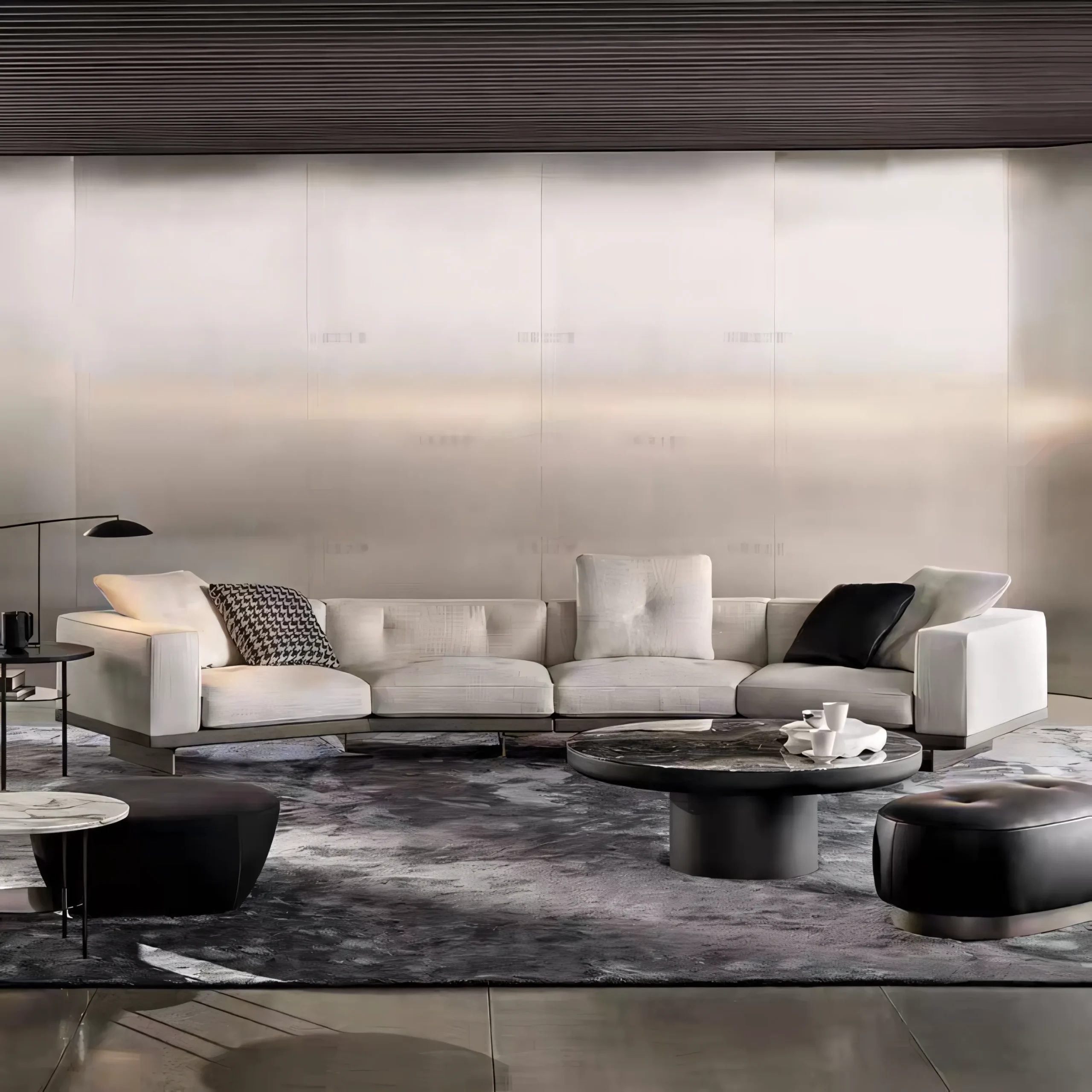 Contemporary Floating-Base Modular Sofa System - Image 7
