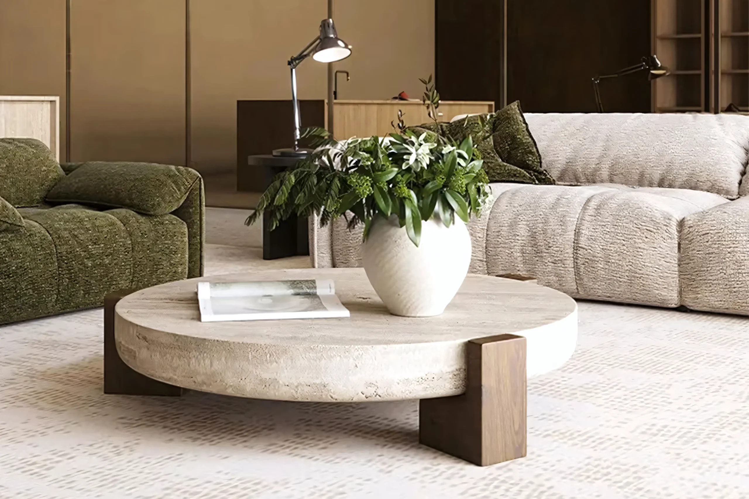 JS-C003 Designer Marble Coffee Table (2-3)