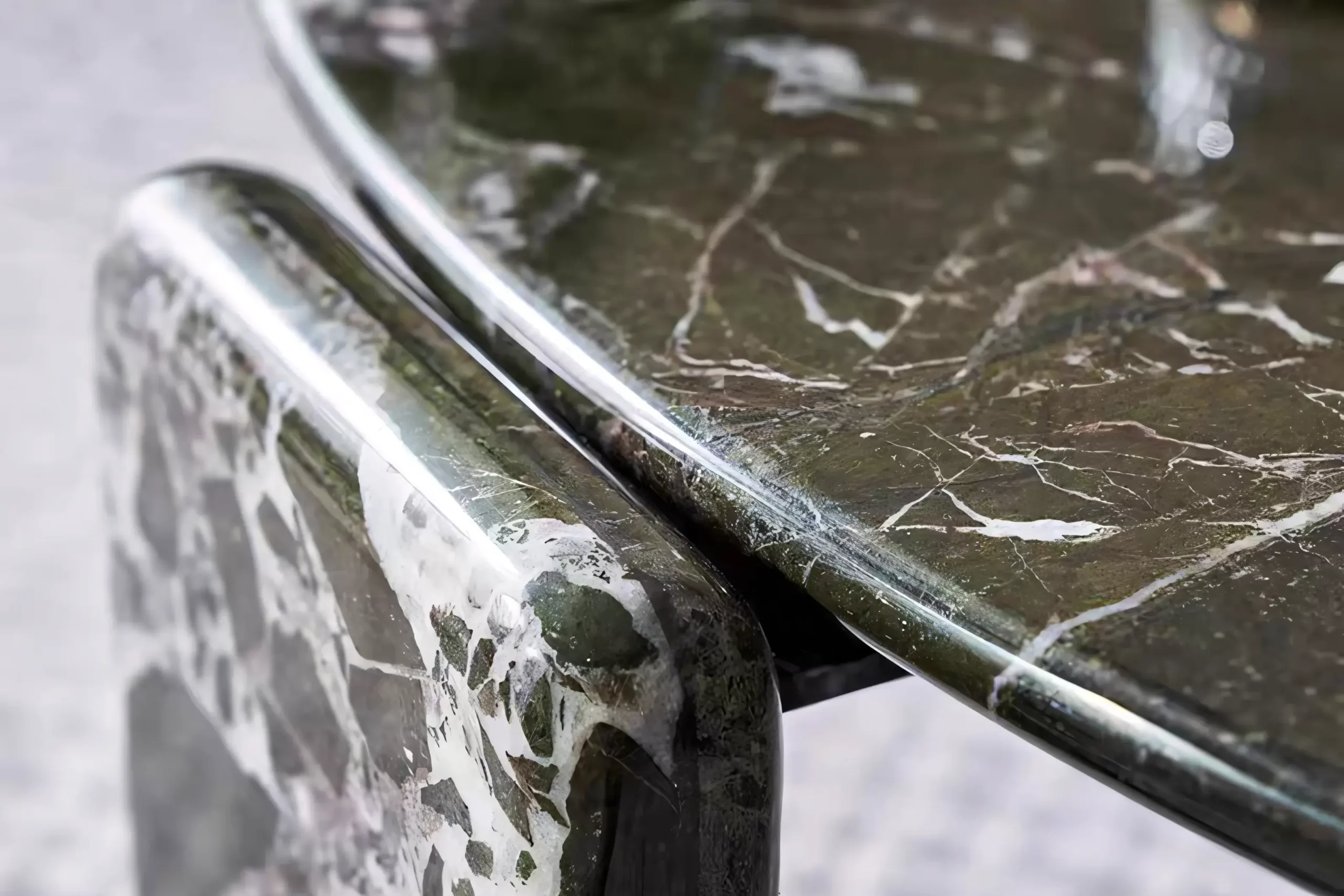 JS-C012 Luxury Natural Marble Round Coffee Table (2-1)