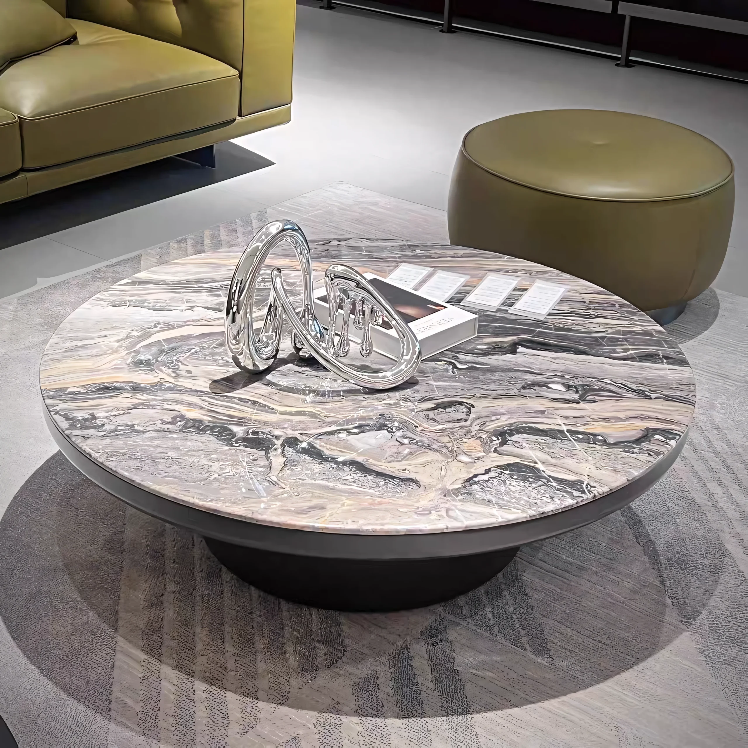 Italian Minimalist Low Plinth Center Table - Image 4