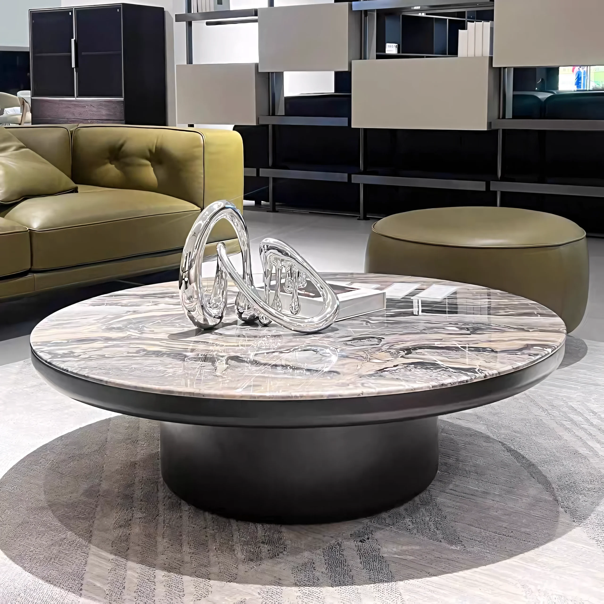 Italian Minimalist Low Plinth Center Table - Image 3