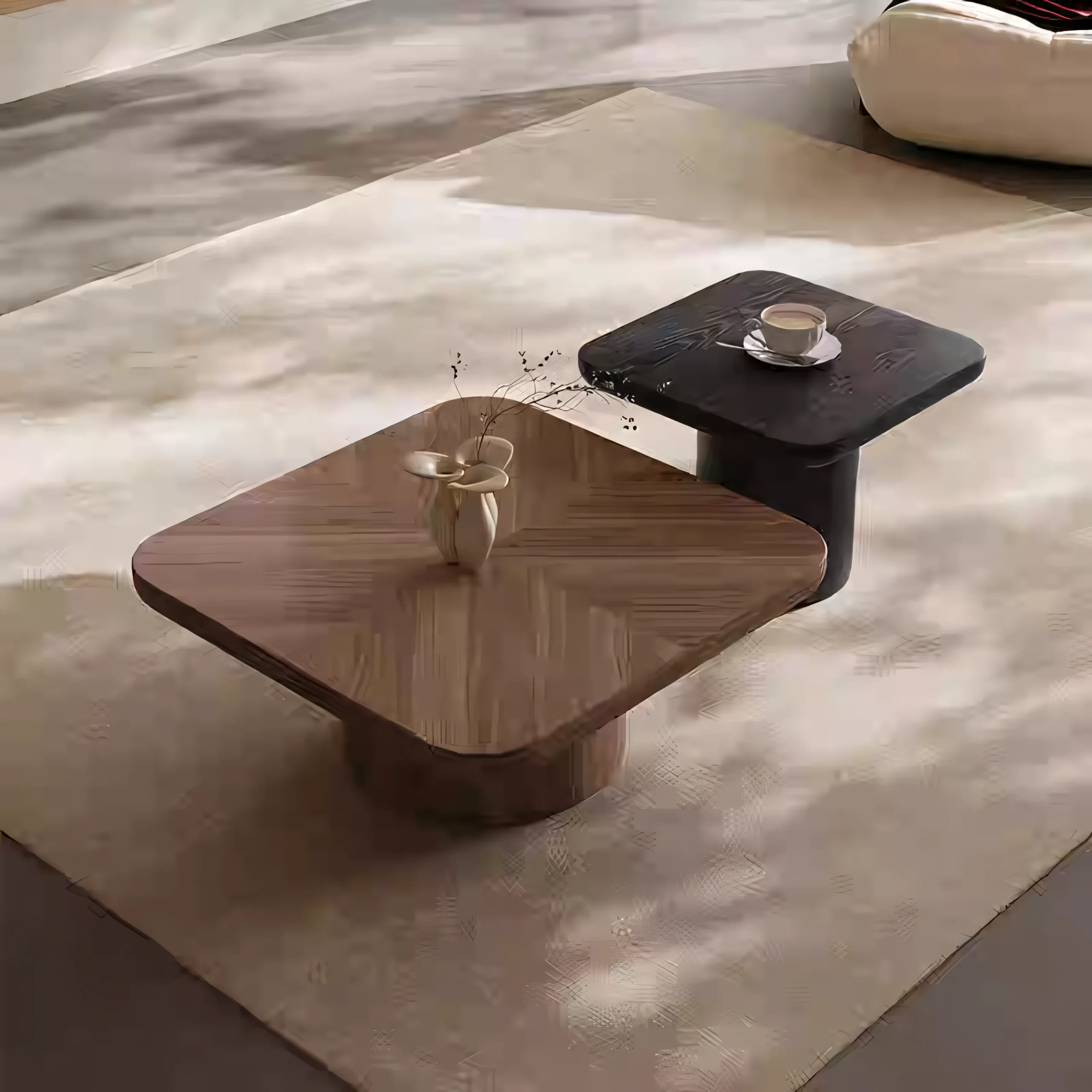 JS-C020 Italian Style Oak Coffee Table (3)