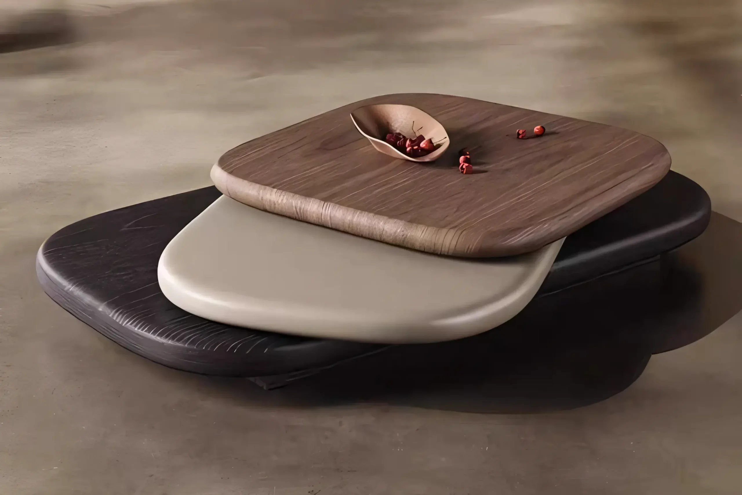 JS-C021 Wooden Affordable Coffee Table (2-1)