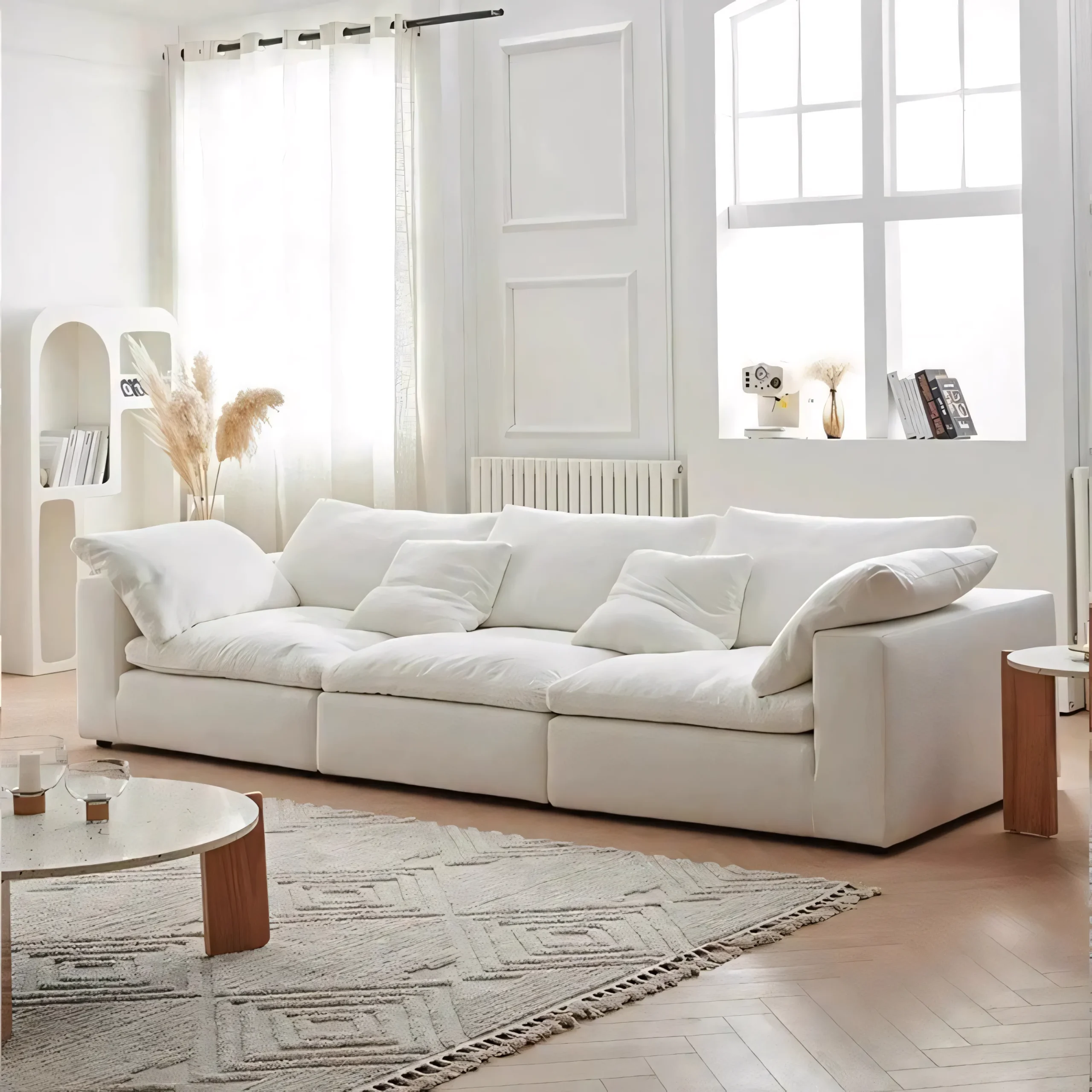 Cloud-Like Plush Modular Sectional Sofa - Image 6