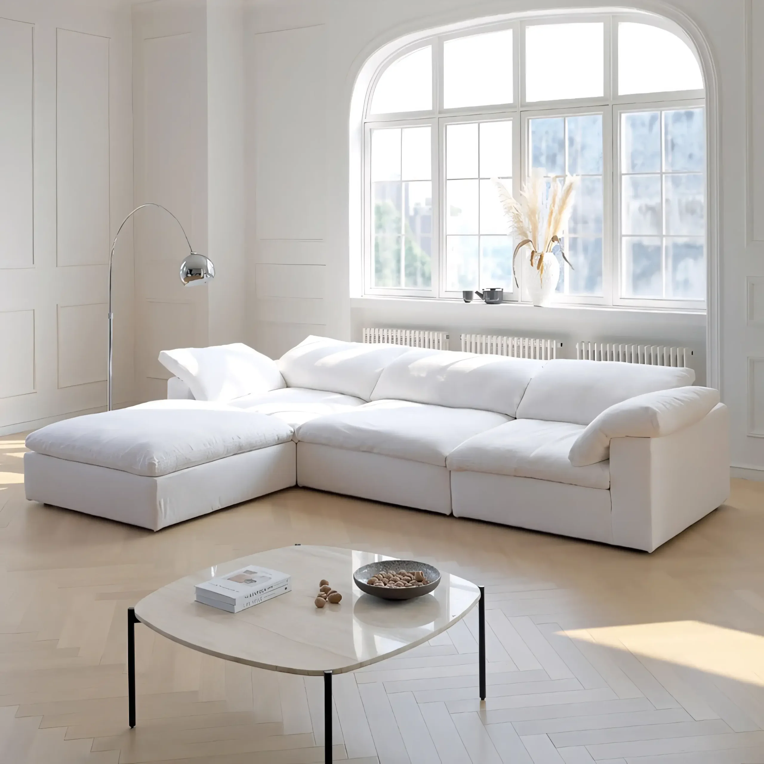 Cloud-Like Plush Modular Sectional Sofa - Image 4