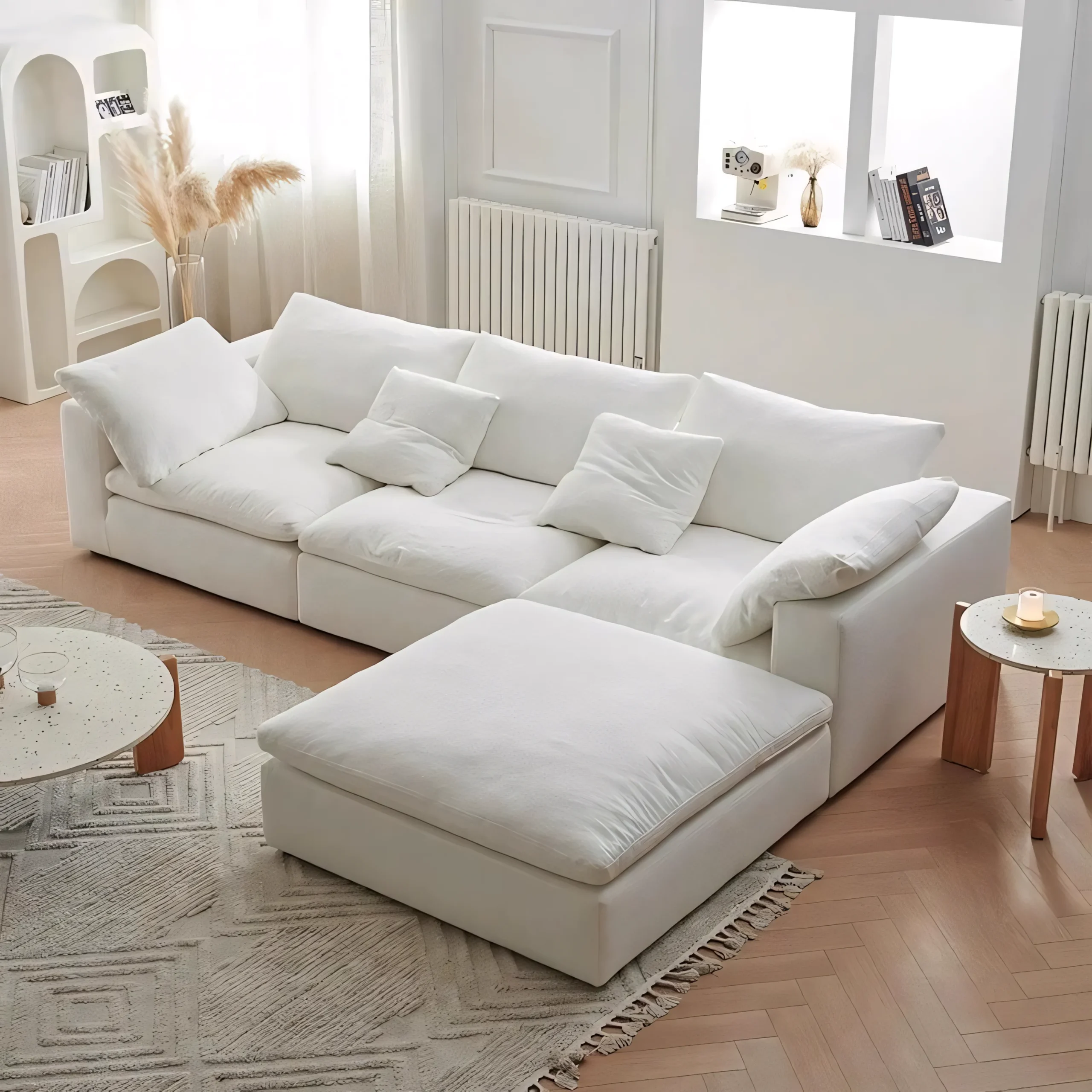 Cloud-Like Plush Modular Sectional Sofa - Image 2