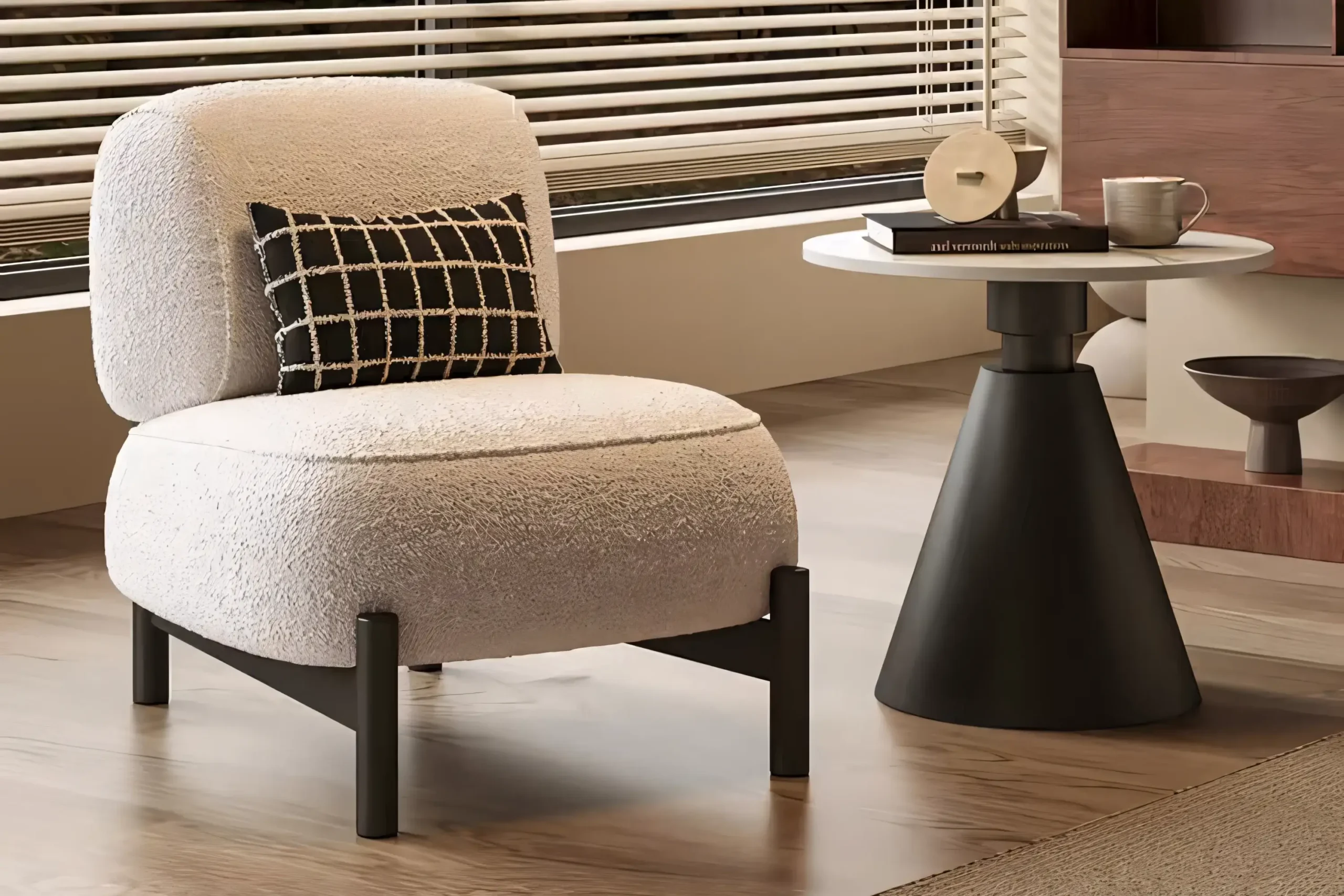 JS-L004 Mikiyo Medieval Lounge Chair (2-3)