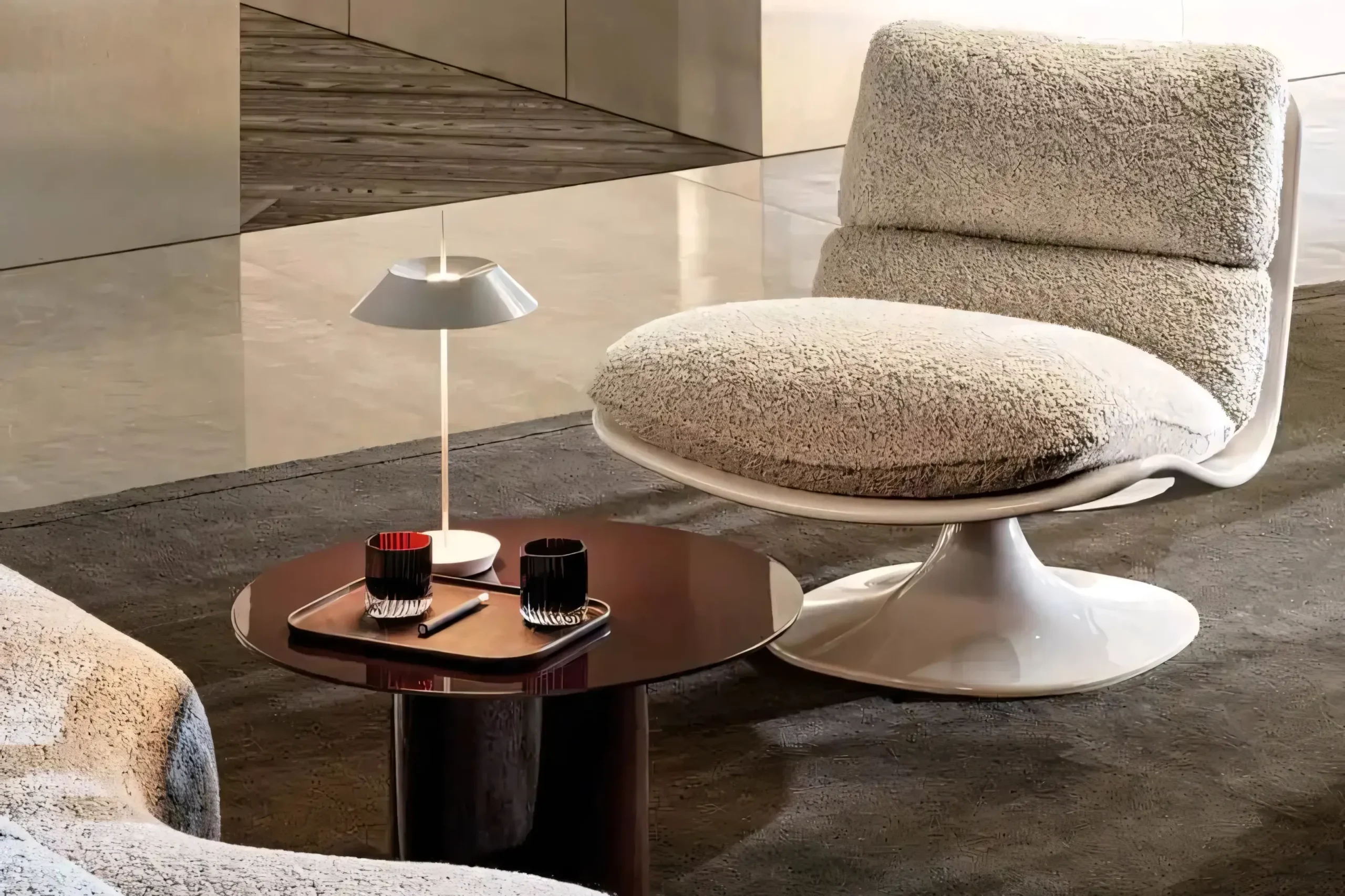 JS-L006 Minimalist Swivel Leisure Chair (2-3)