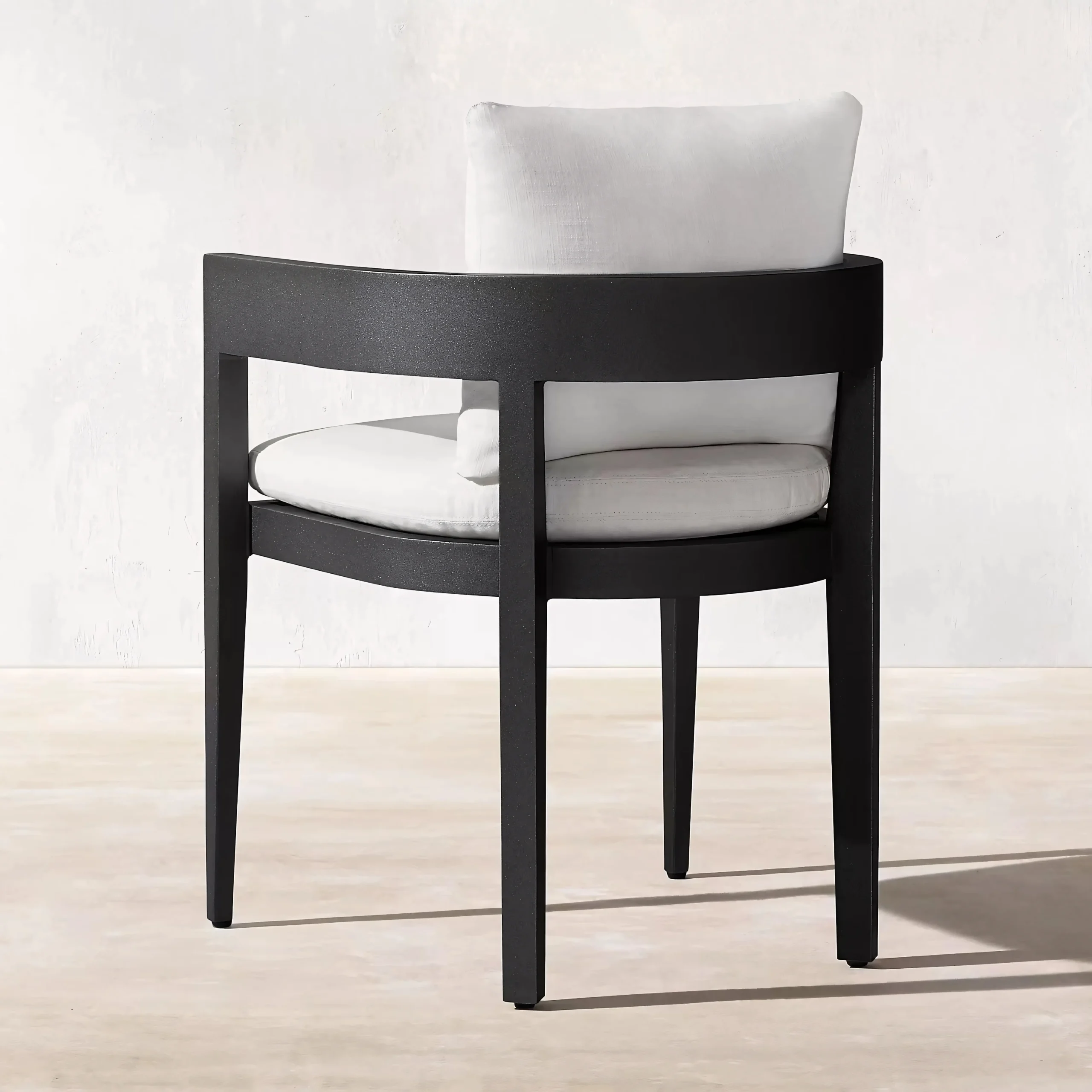 Modern Minimalist Garden Patio Chair - Powder Coated Rust-Proof Frame & Waterproof Fabric - Image 2