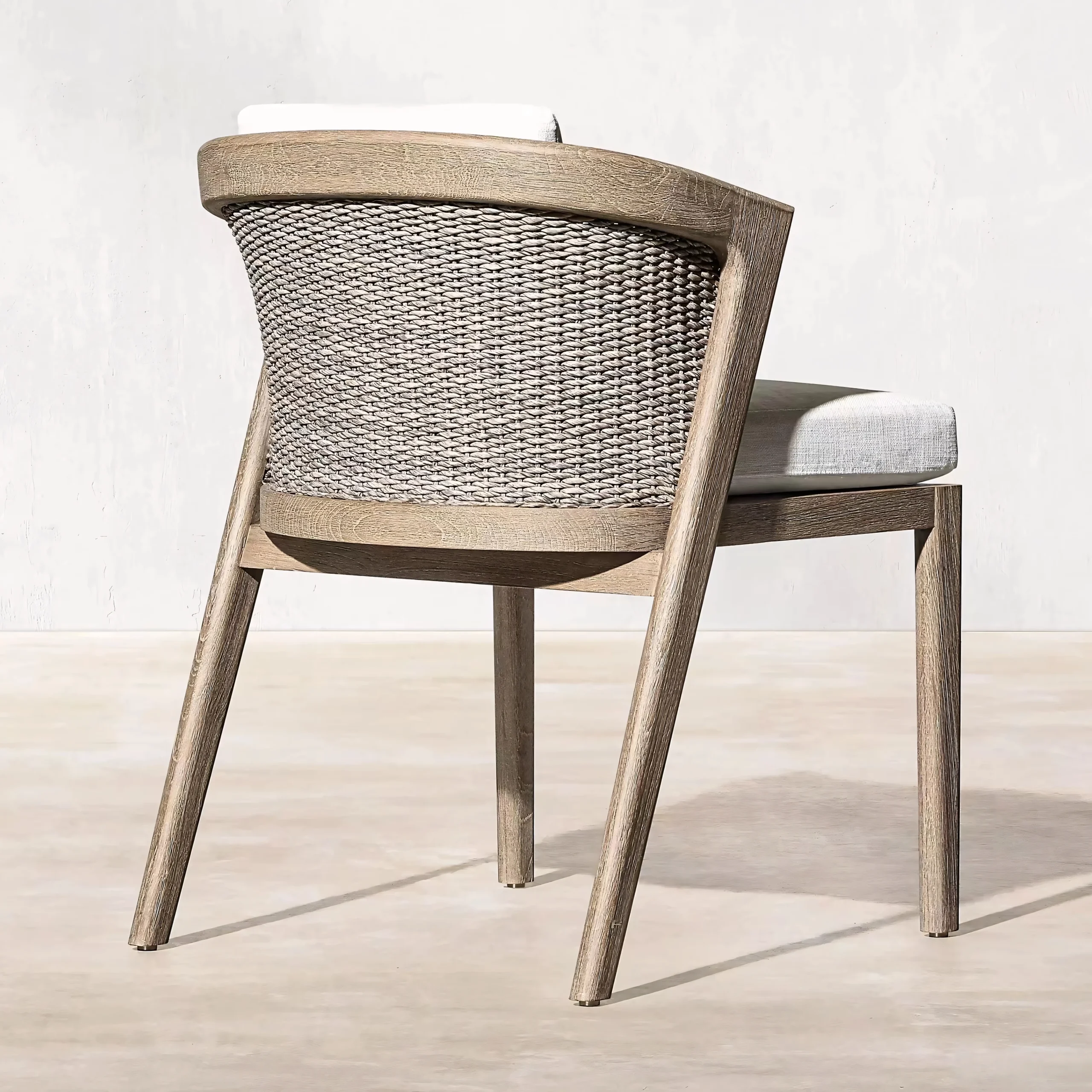 Japandi Style Teak & Woven Cord Outdoor Suite - Image 2