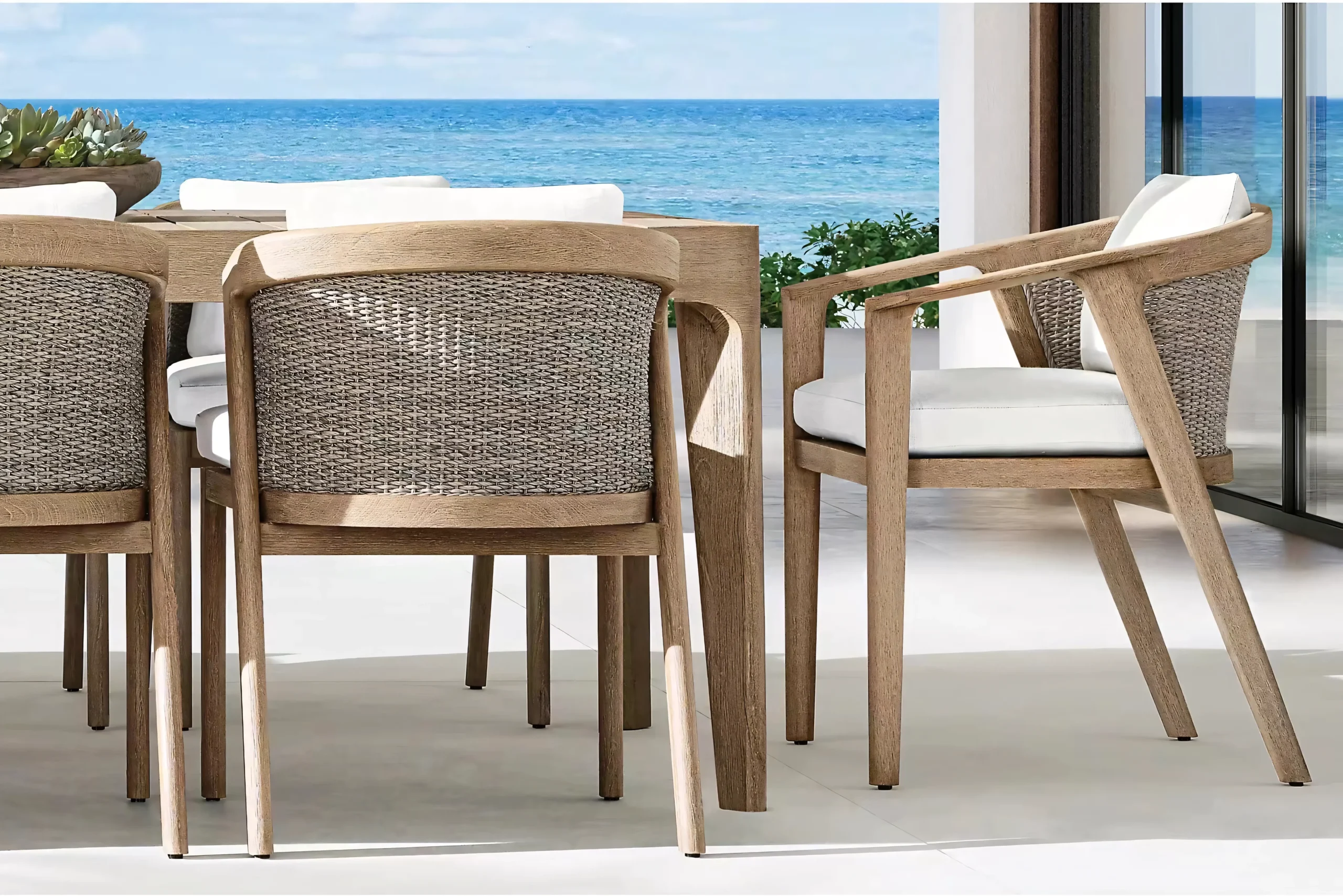 JS-OD0192 New Design Garden Rattan Table Chair Set (2-3)