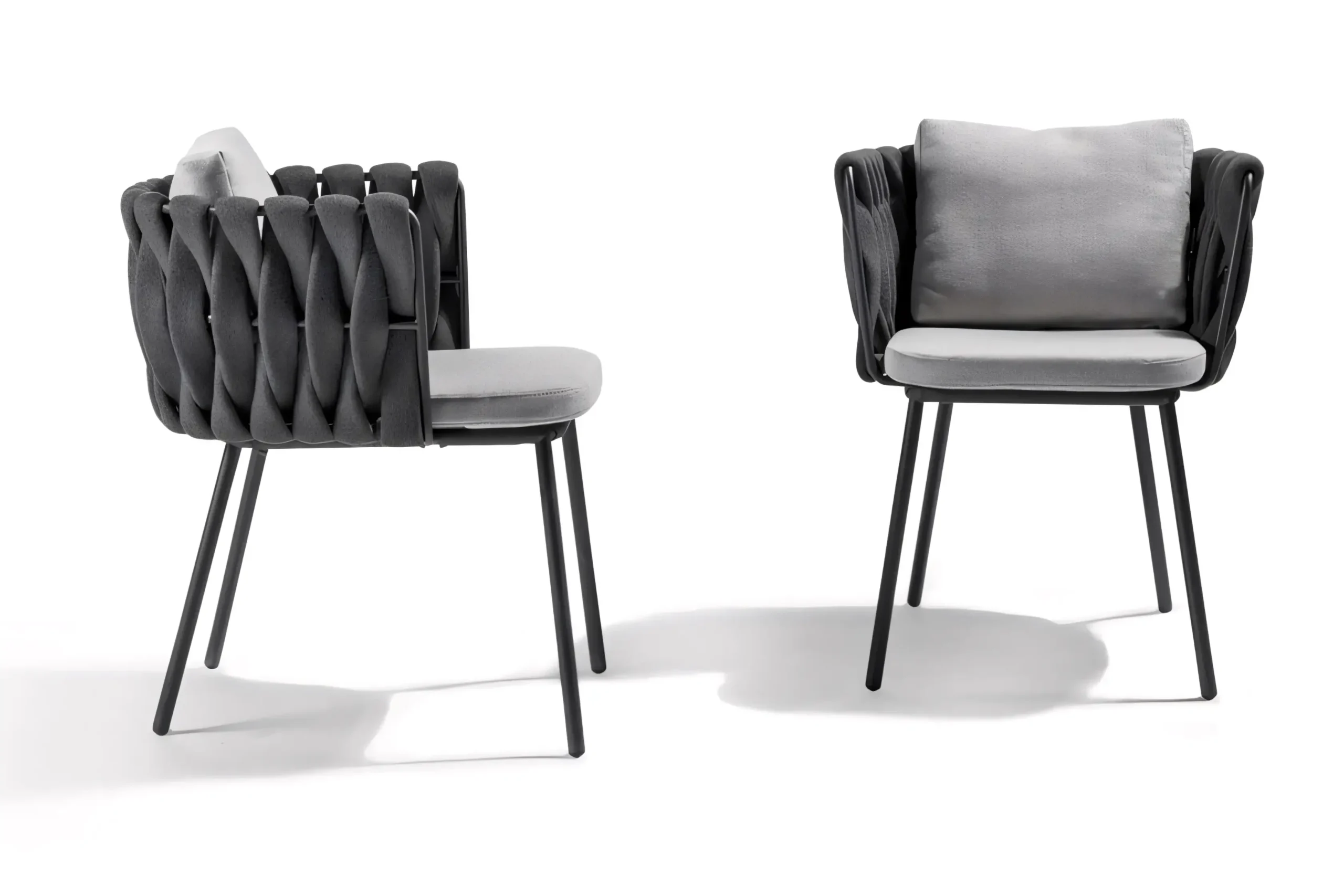 JS-OD0203 Outdoor Rope Woven Dining Chair (2-2)