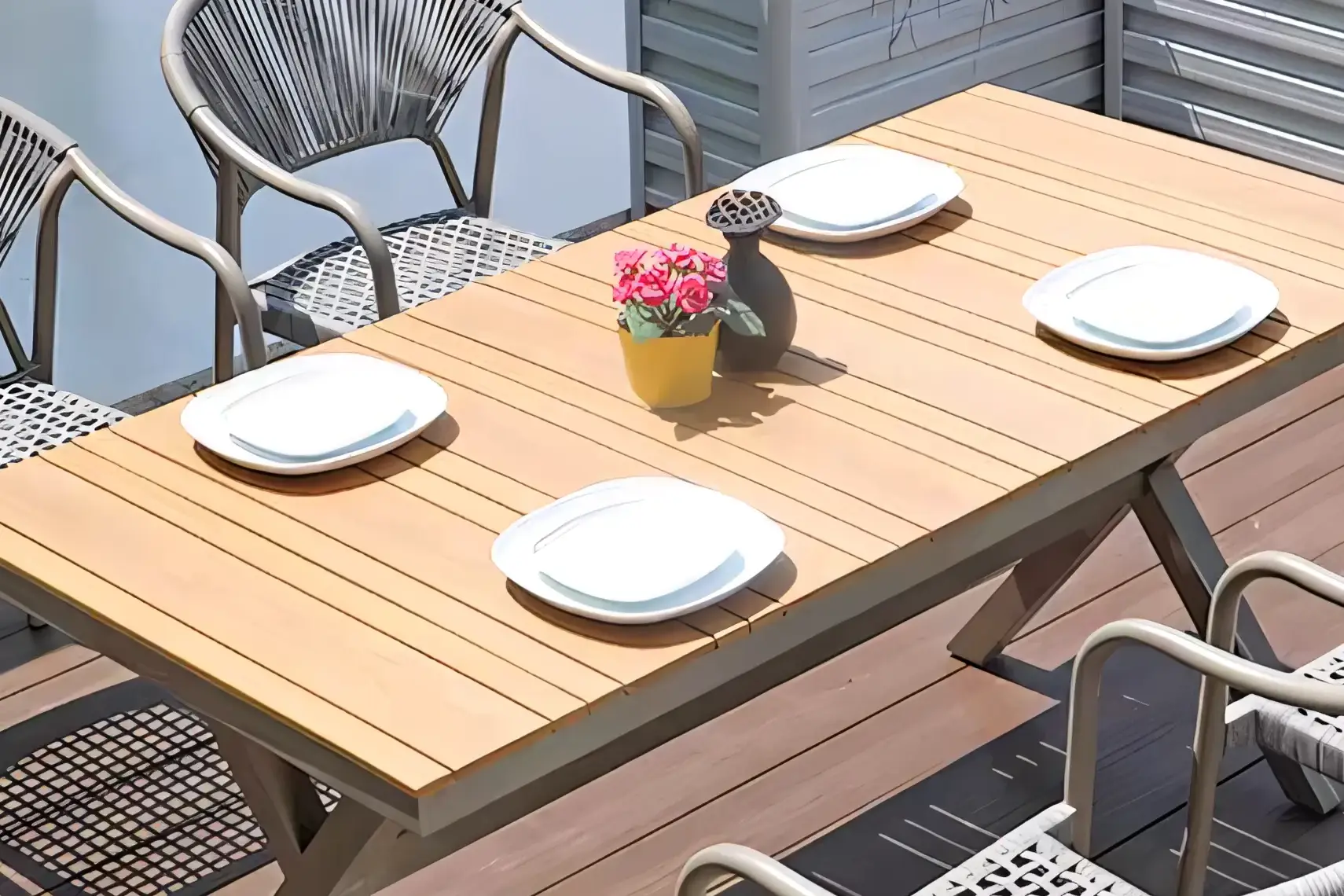 JS-OD0640 Rattan Furniture Table And Chair (2-1)