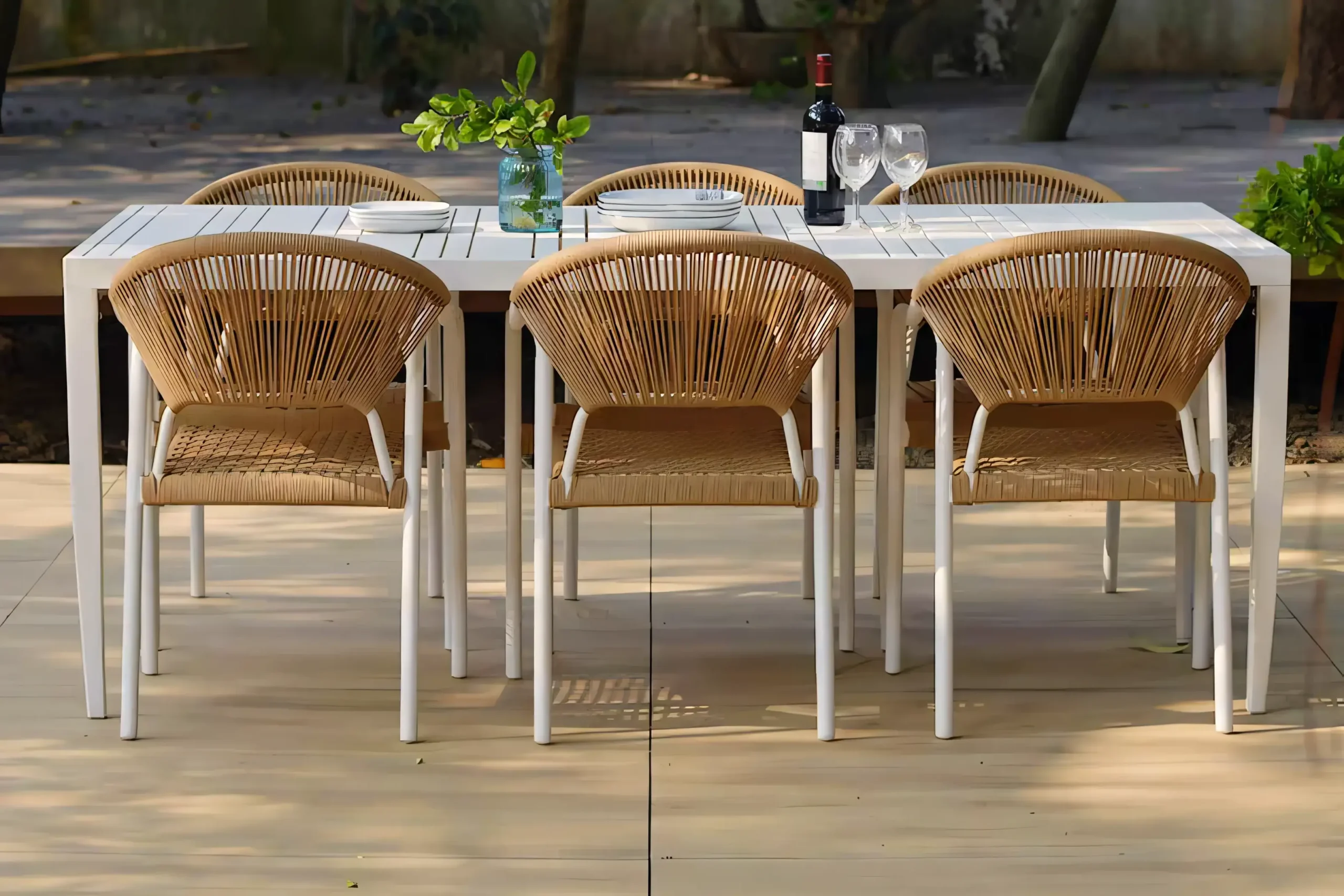 JS-OD0640 Rattan Furniture Table And Chair (2-3)