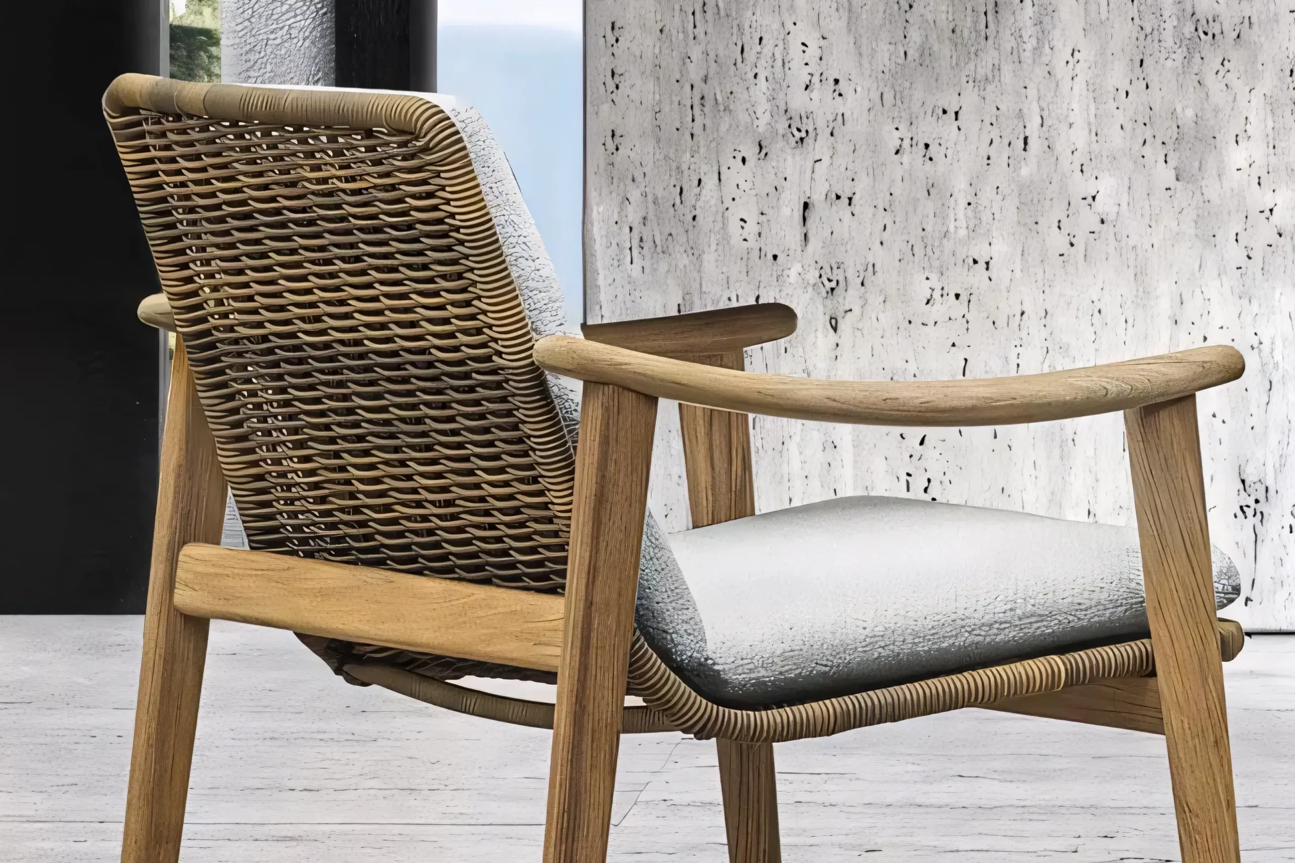 JS-OD0789 Patio Rattan Dining Chair (2-3)