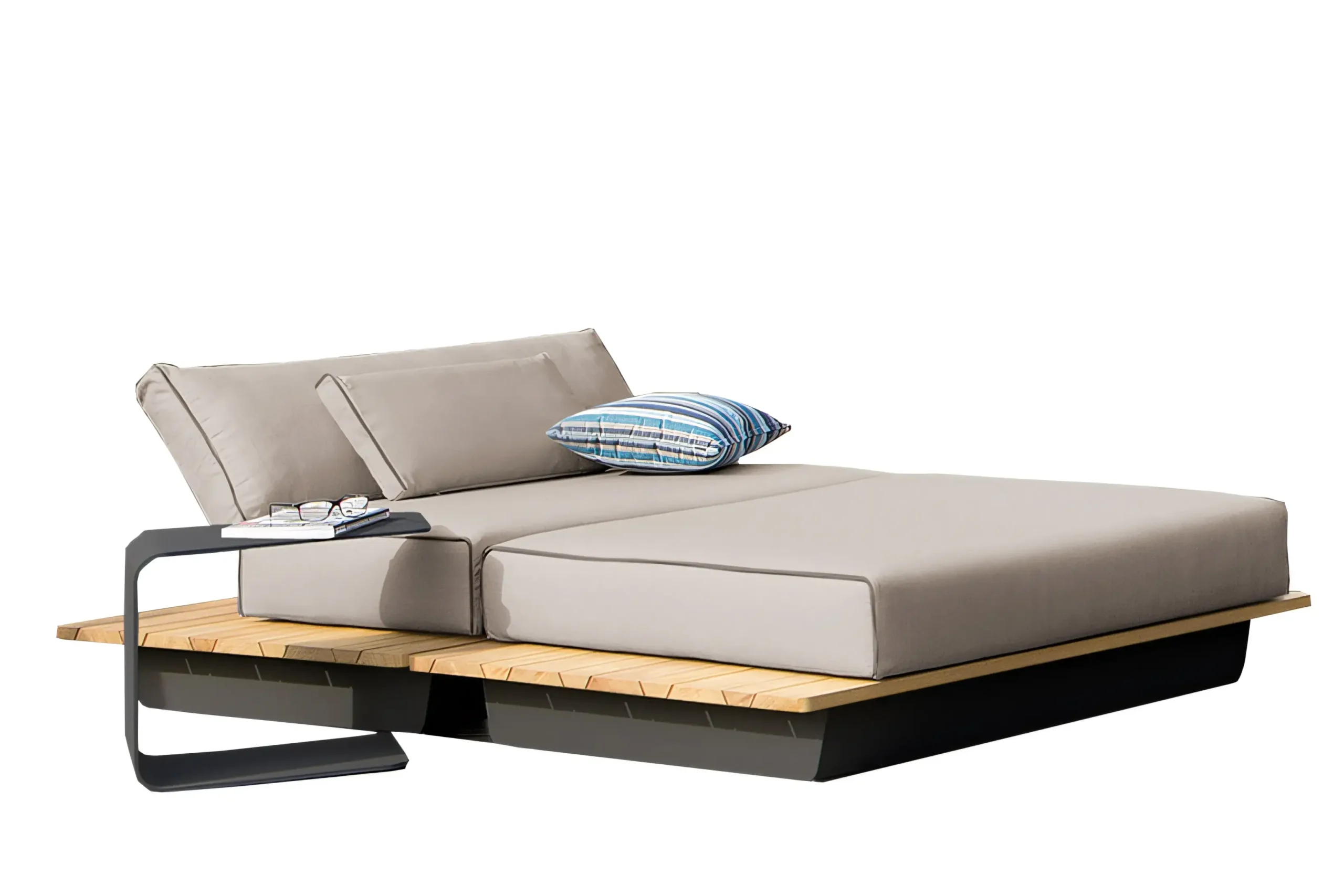 JS-ODL0224 Hot Selling Teak Wood Double Daybed (2-3)