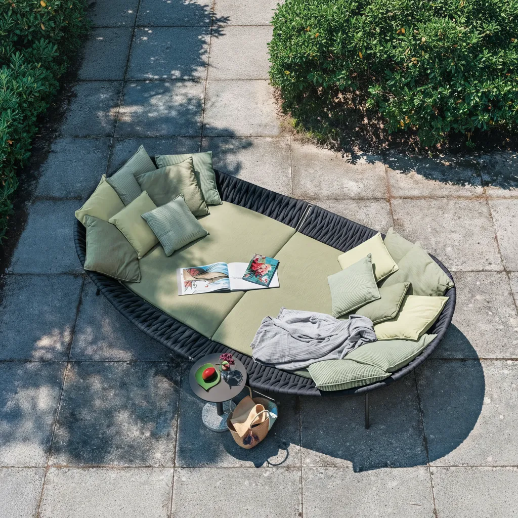 Luxury Italian Style Rope Garden Daybed - Image 2