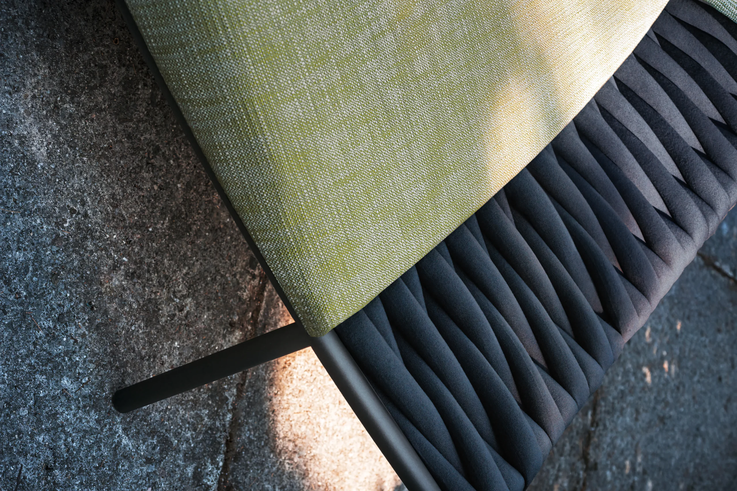 JS-ODL0353 Villa Hotel Aluminum Rope Weave Daybed (2-8)