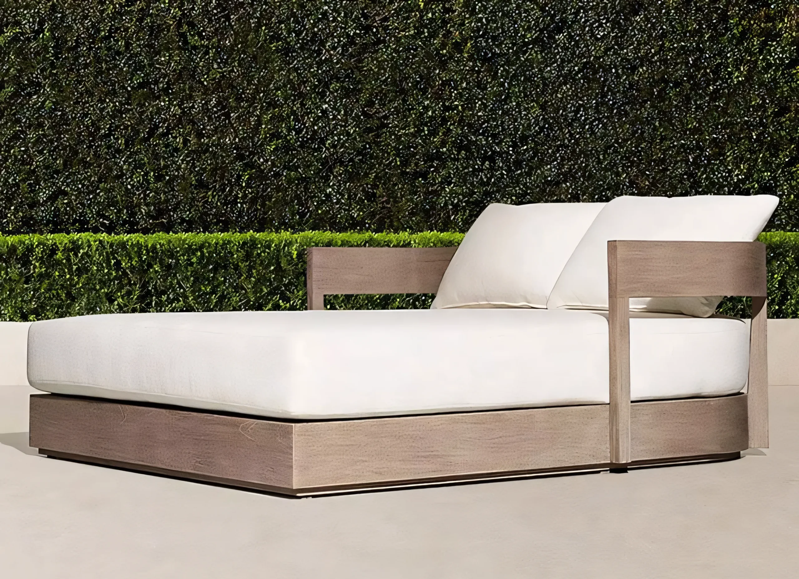 JS-ODL0731 High Quality Outdoor Furniture Teak Wood Chaise (3)