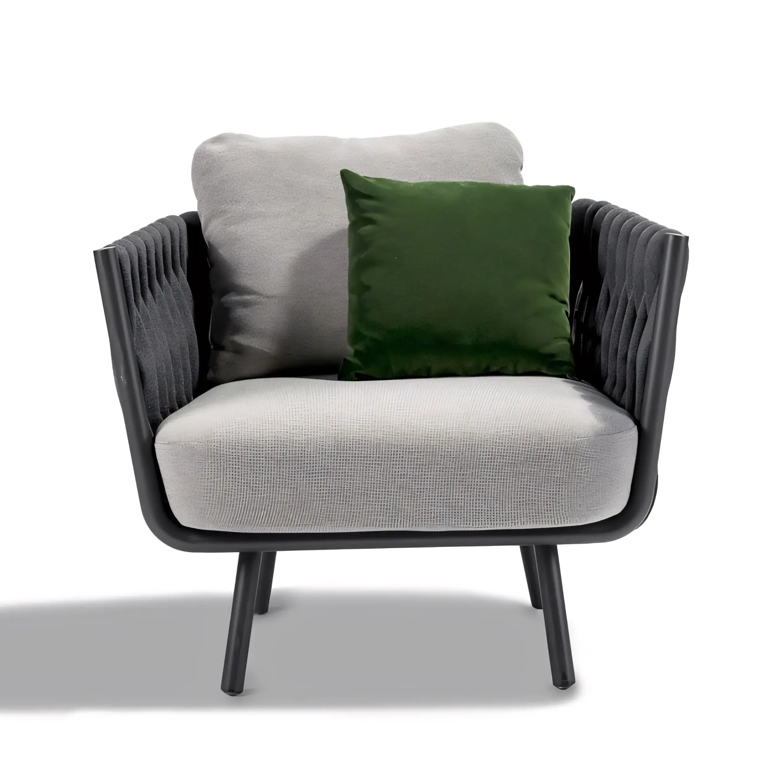 Luxury Italian Style Chunky Rope Garden Lounge Suite - Image 2