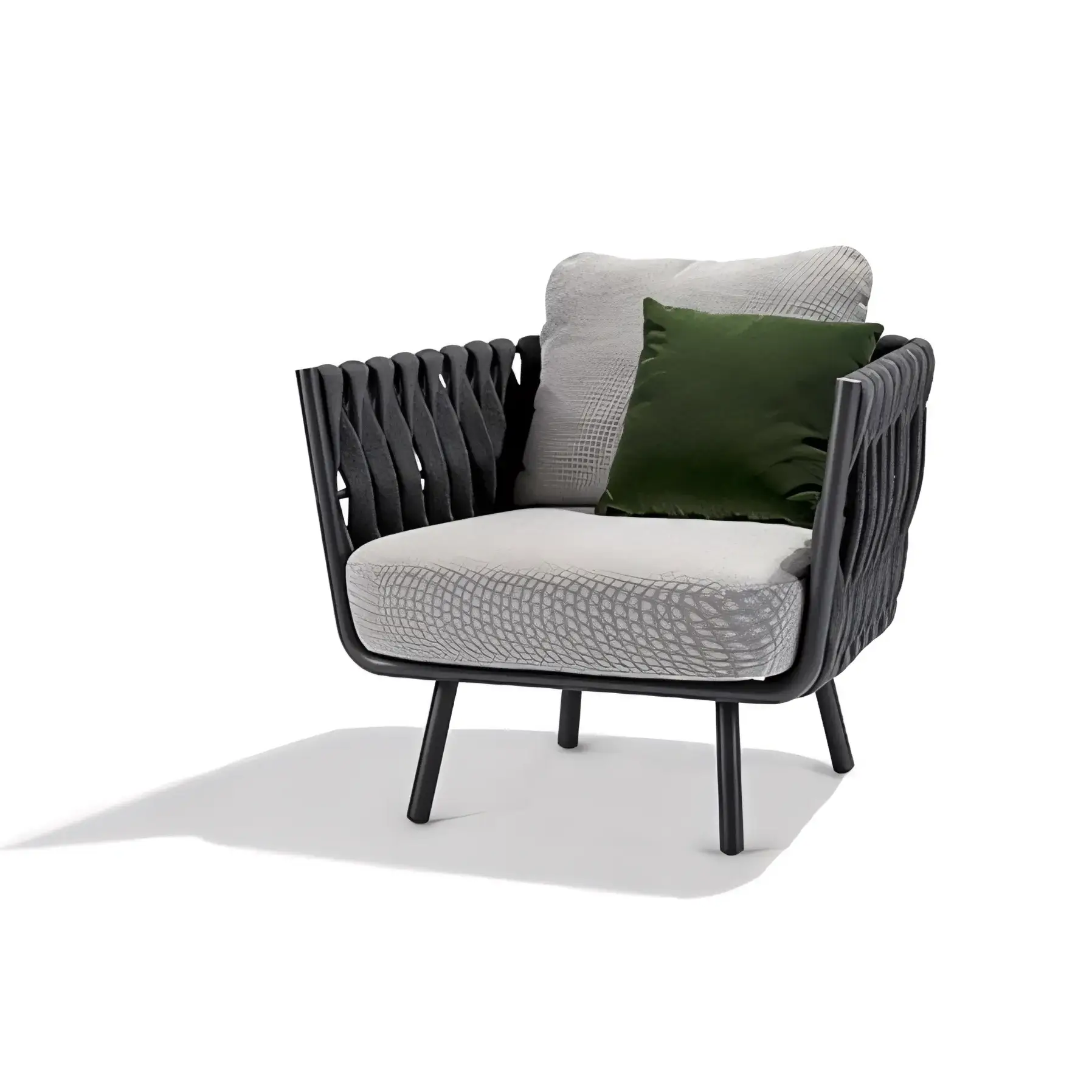 Luxury Italian Style Chunky Rope Garden Lounge Suite - Image 4