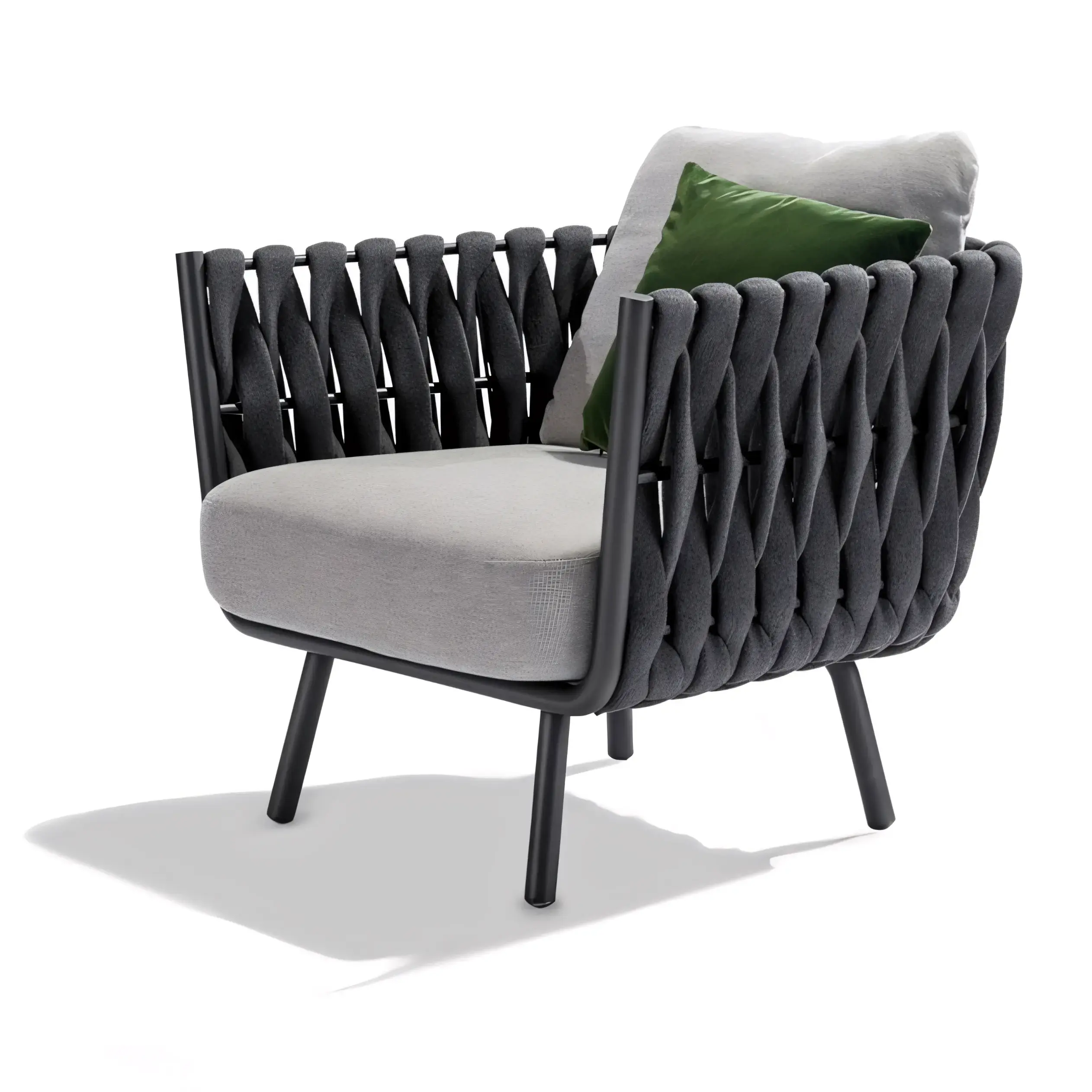 Luxury Italian Style Chunky Rope Garden Lounge Suite - Image 5