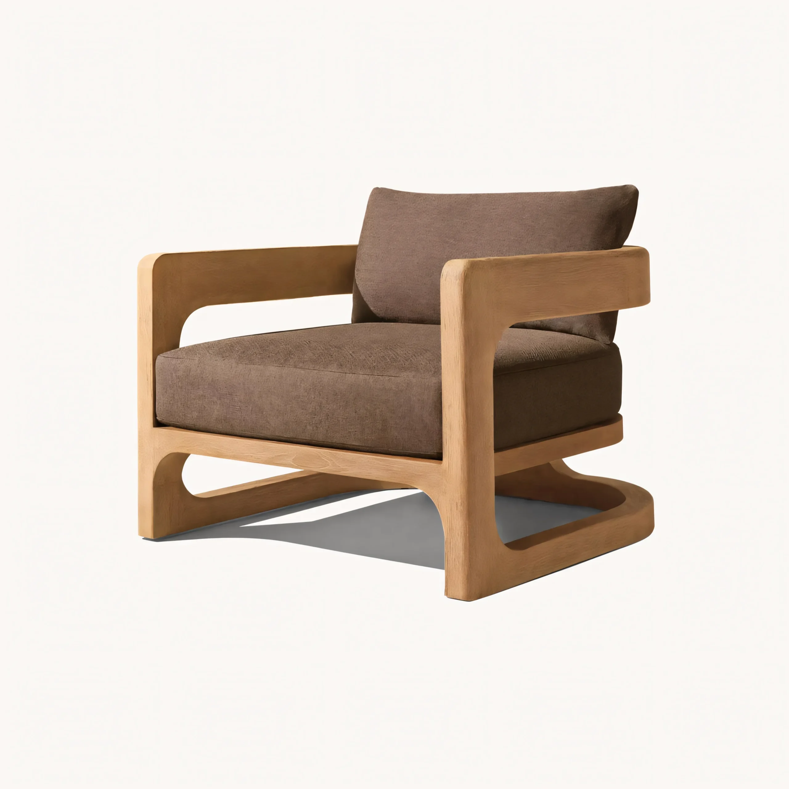 Solid Teak Wood Patio Sofa Set - Waterproof Deep Seating - Image 3