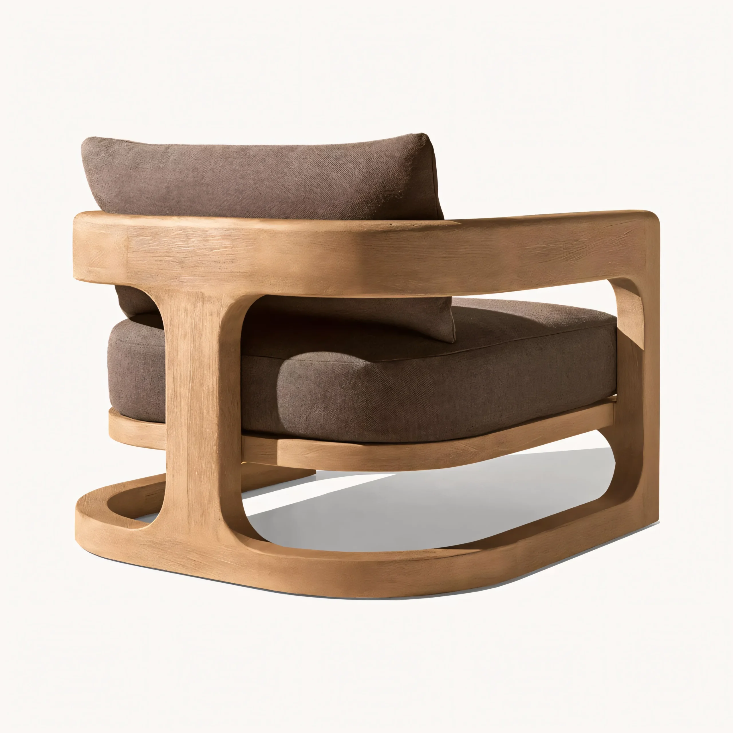 Solid Teak Wood Patio Sofa Set - Waterproof Deep Seating - Image 2