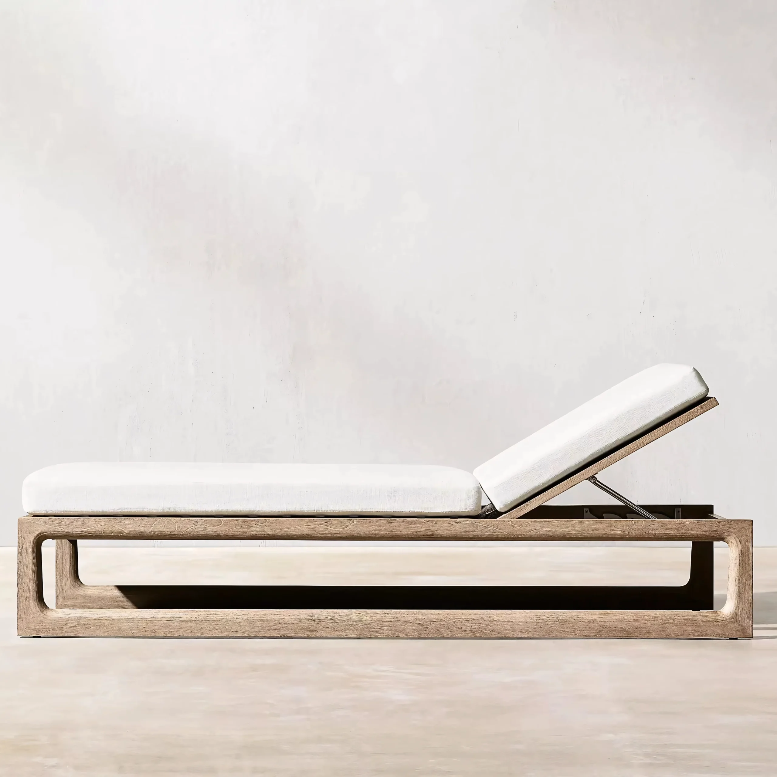 Luxury Grade A Teak Outdoor Sun Lounger | Quick-Dry Foam Cushion & Waterproof Fabric - Image 2