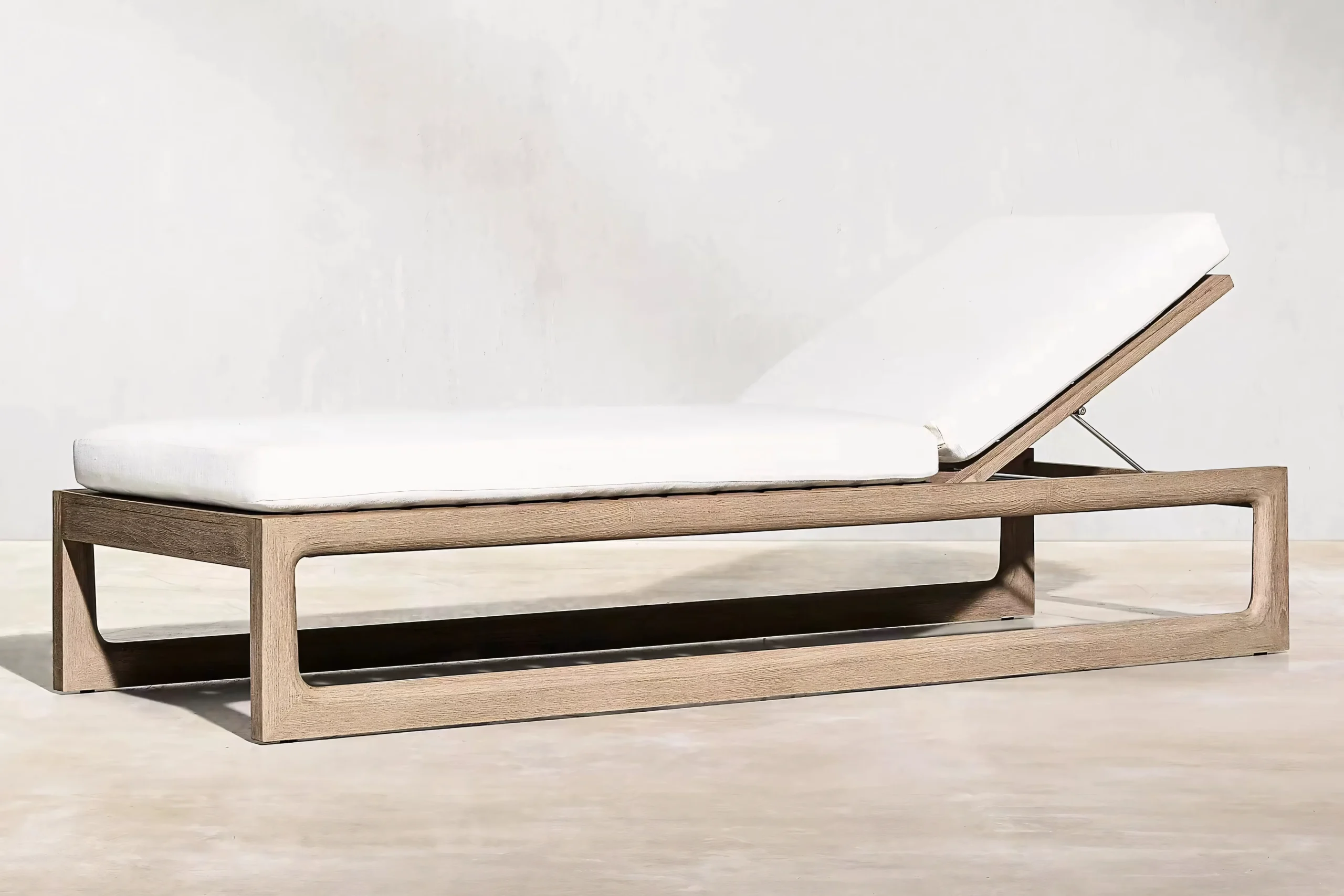 JS-OSL0055 Outdoor Comfortable Teak Wood Recliner (2-2)