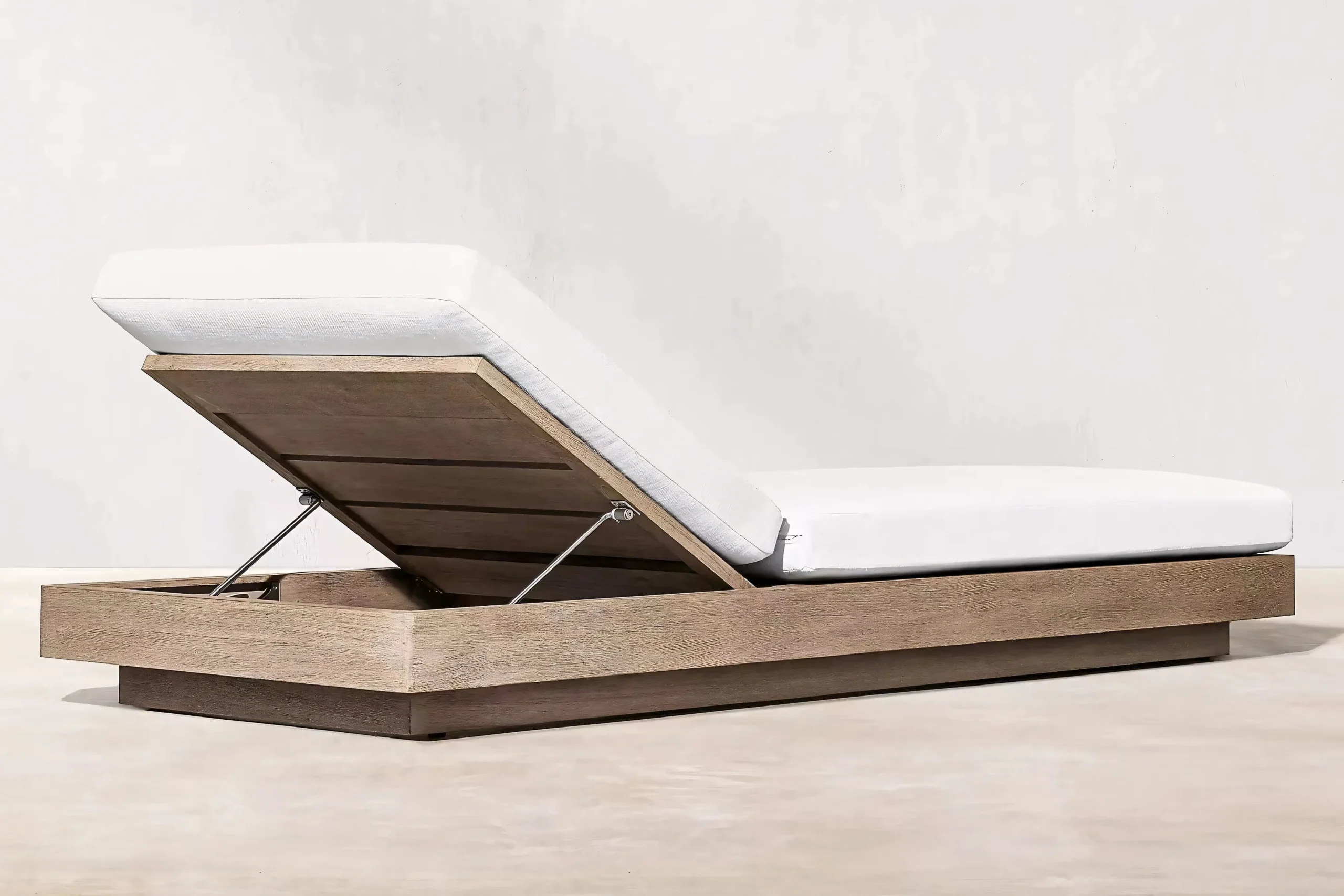 JS-OSL0064 Solid Wood Outdoor Lounge Chair (2-2)