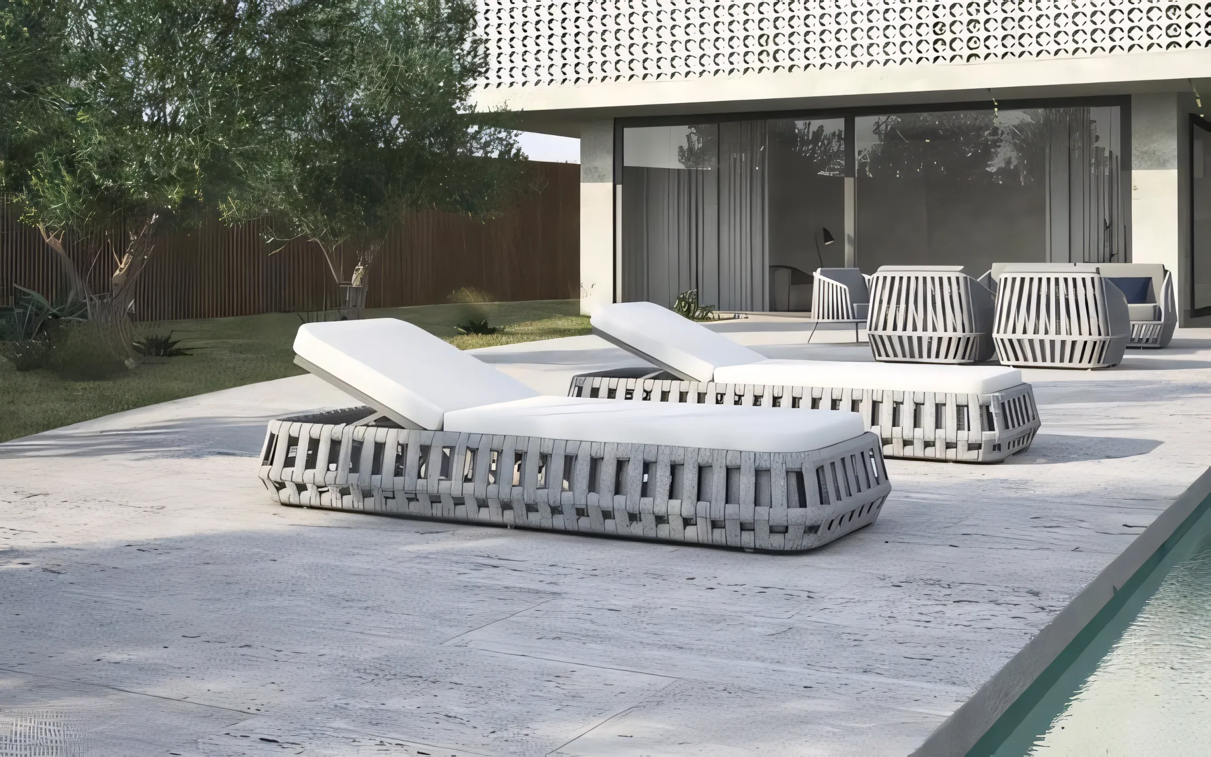 JS-OSL0390 High Quality Outdoor Chaise Lounge Chair (5)