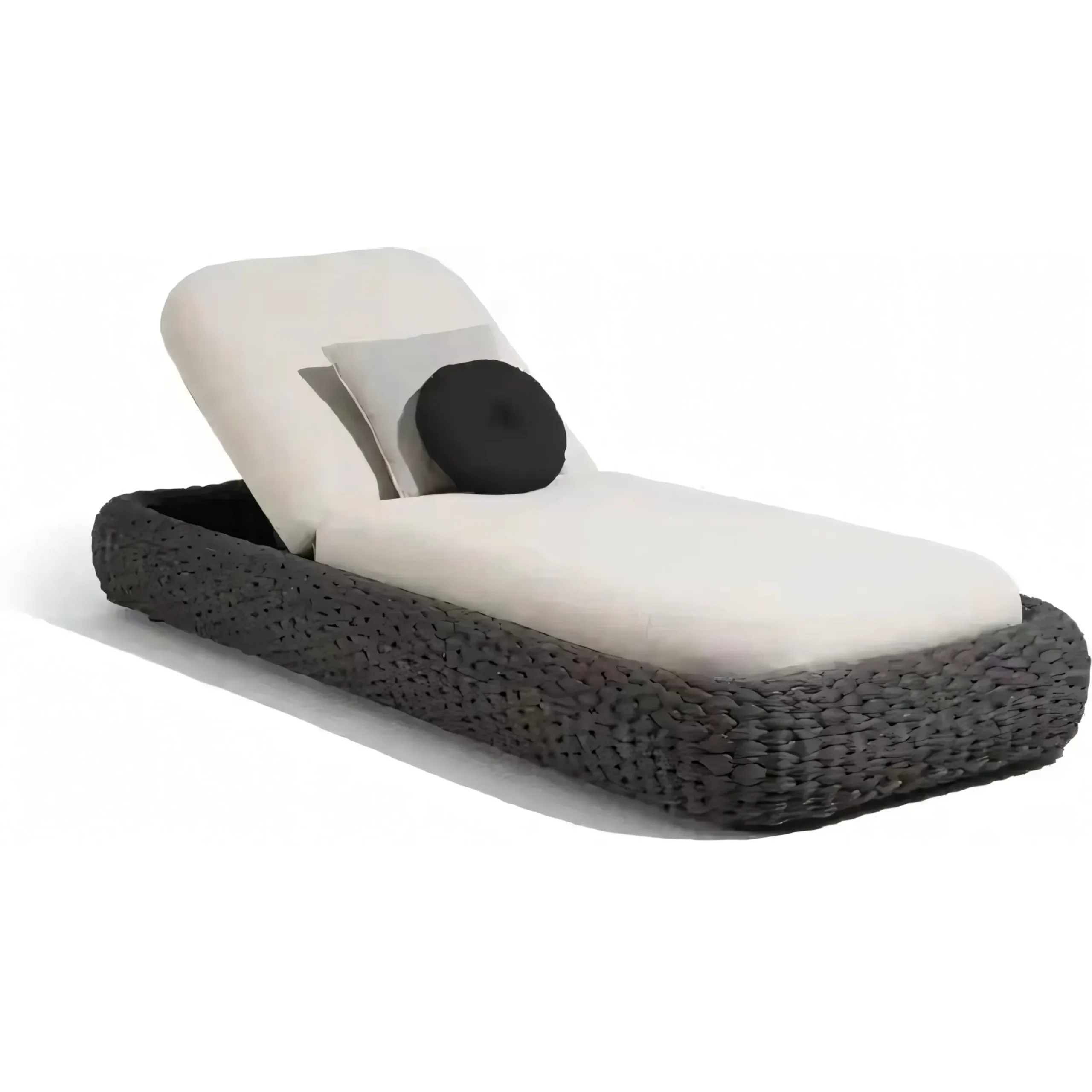 Luxury Italian Style Braided Rope Chaise Lounge - Image 2