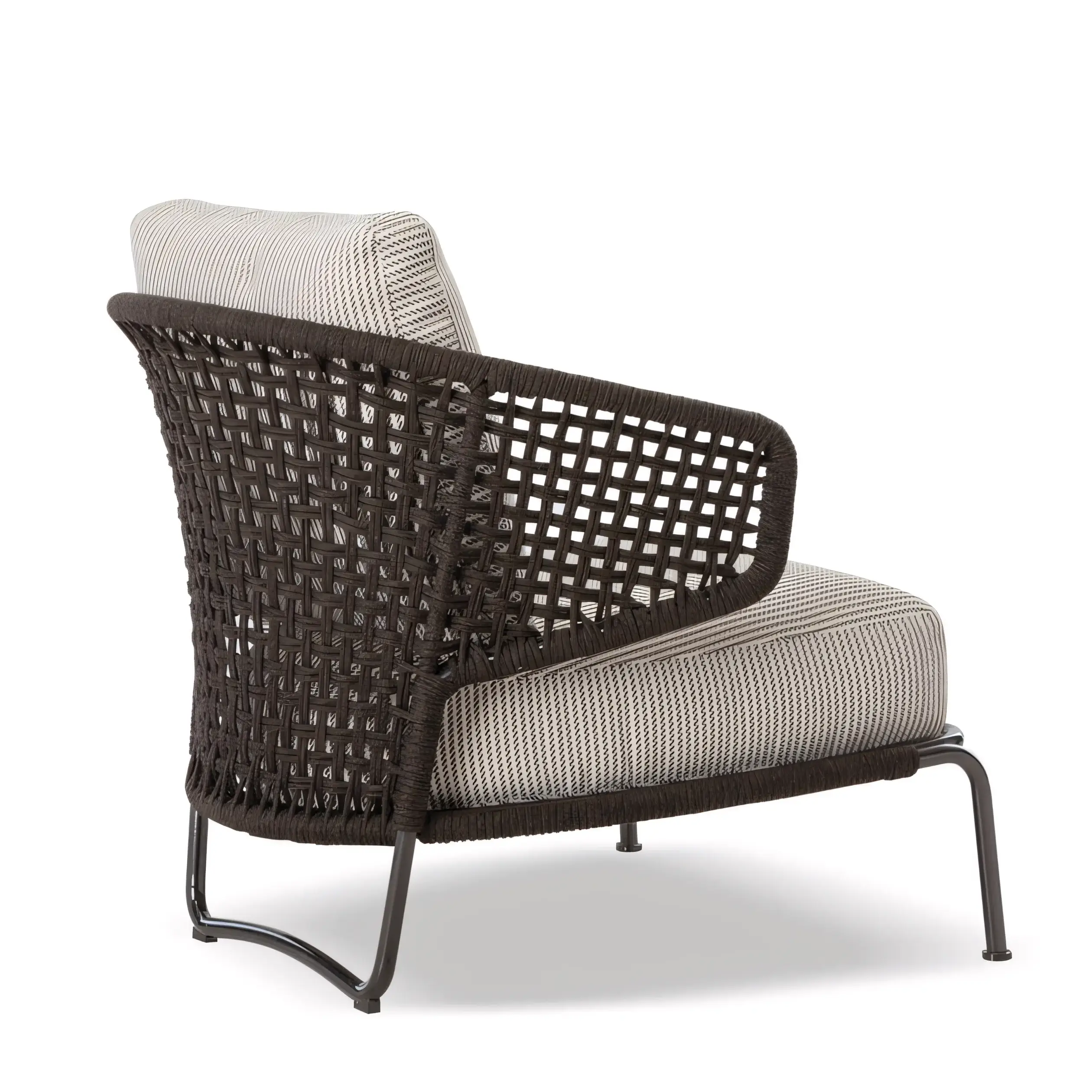 Waterproof Outdoor Rope Garden Chair with Quick Dry Cushions - Image 3