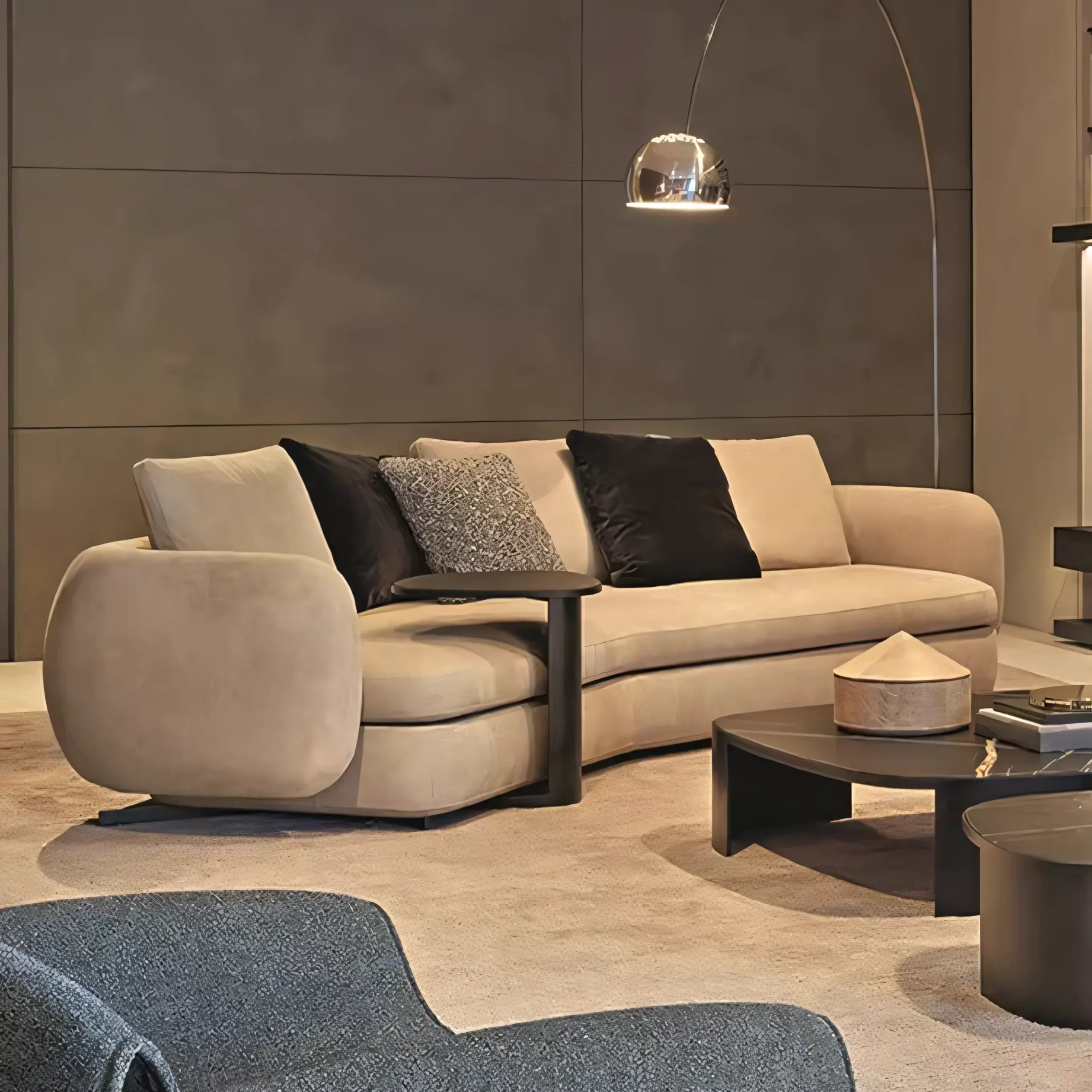 Saint-Germain Style Curved Modular Sofa - Image 2