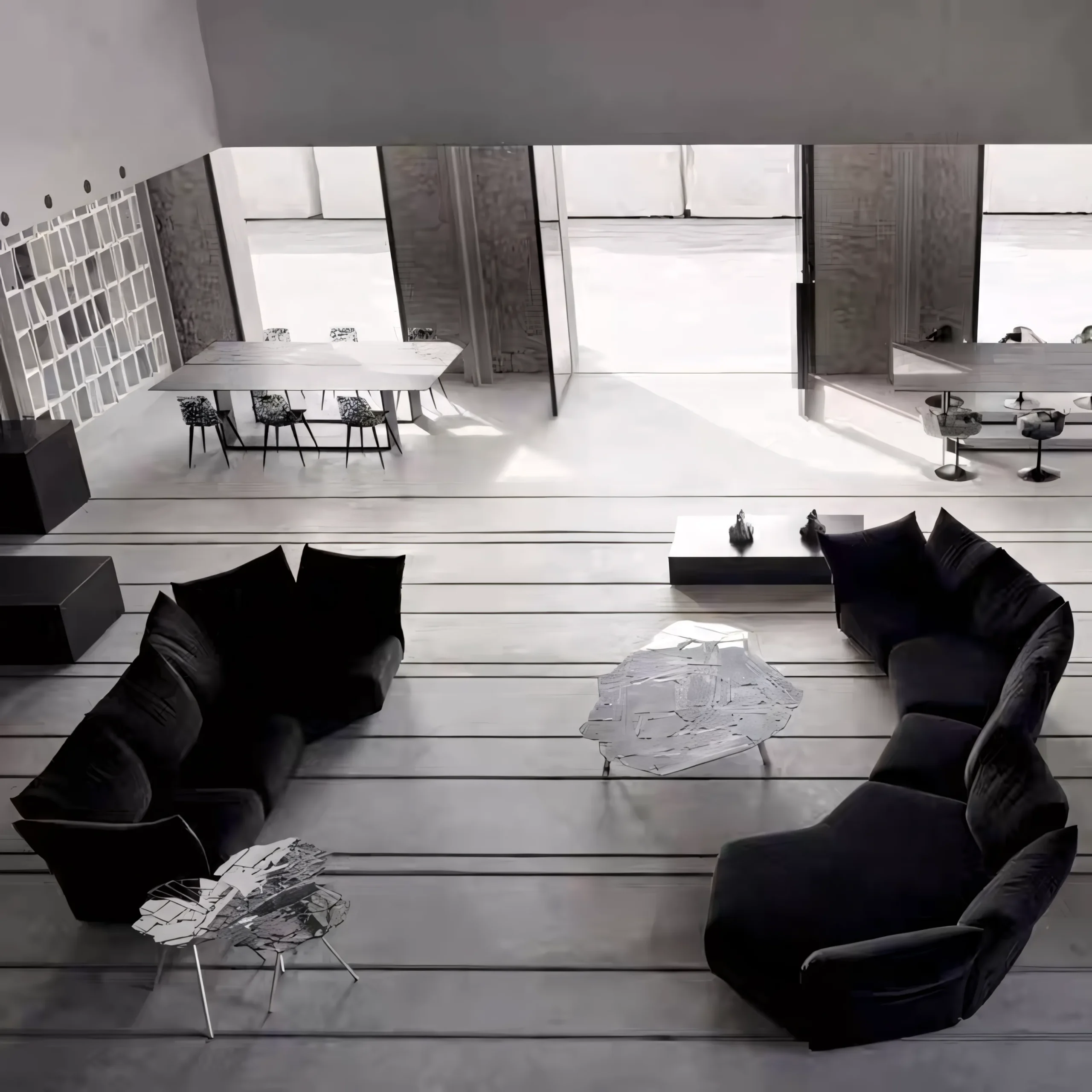 Organic Modular Sectional Sofa with Moldable Backrests - Image 3