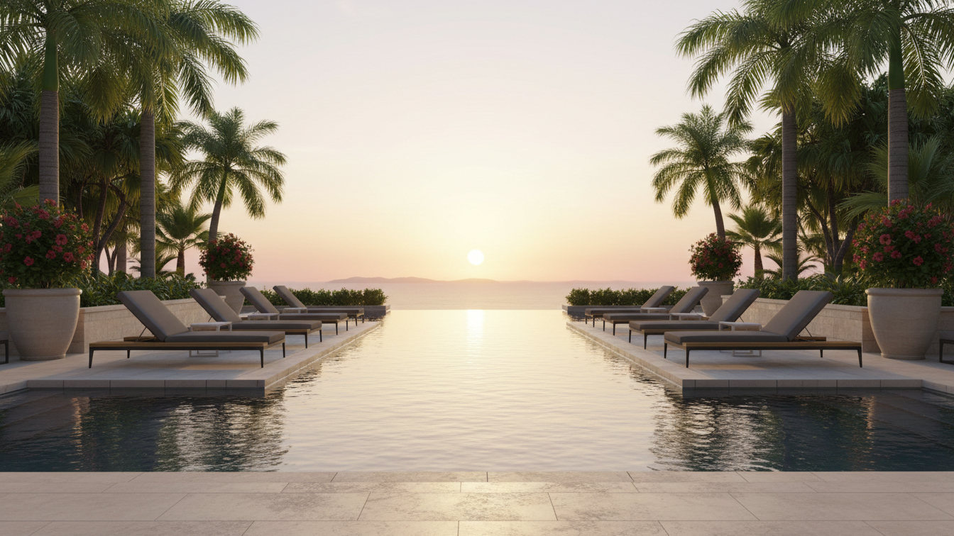 JS-SOL0218 Luxury Hotel Poolside